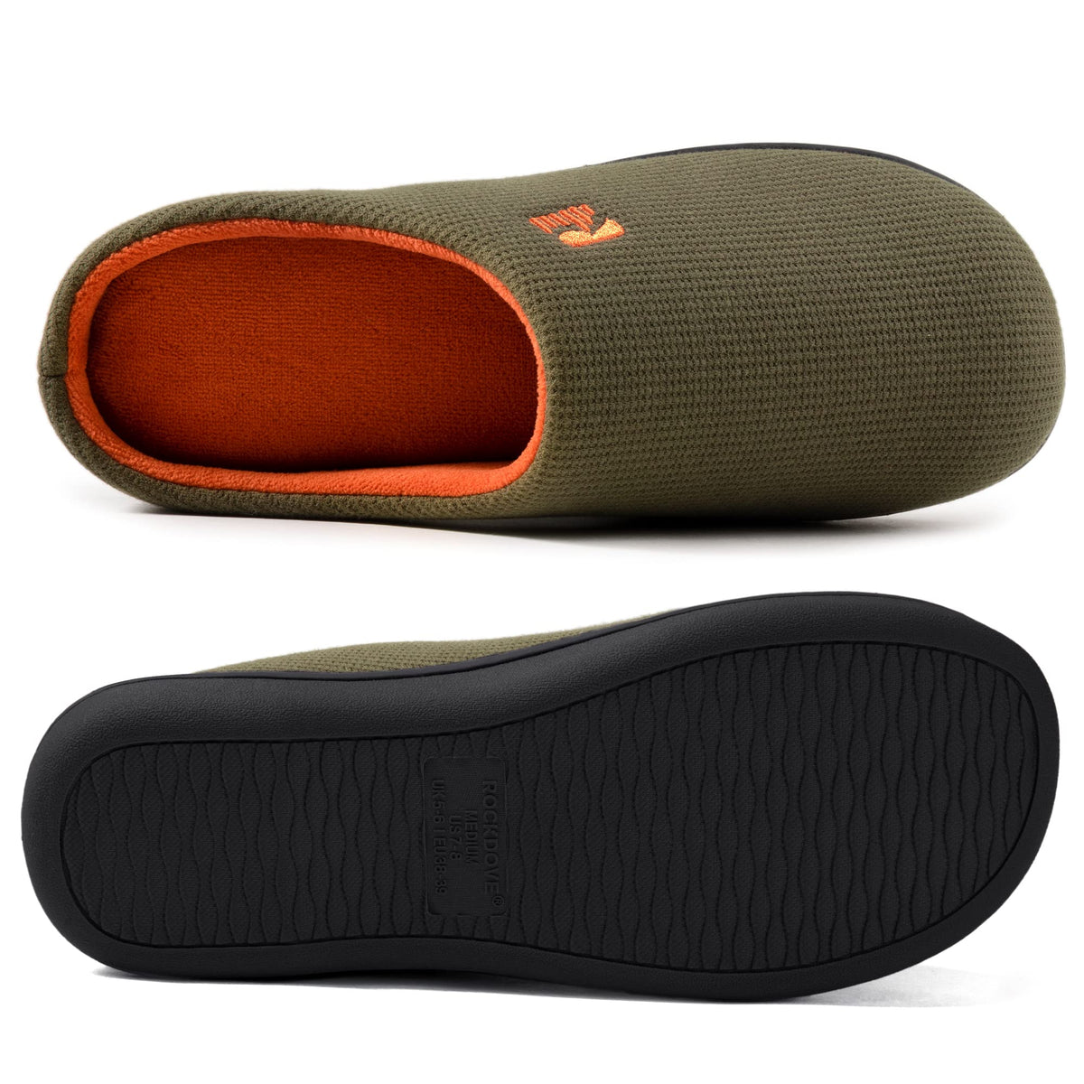 RockDove Men's Original Two-Tone Memory Foam Slipper