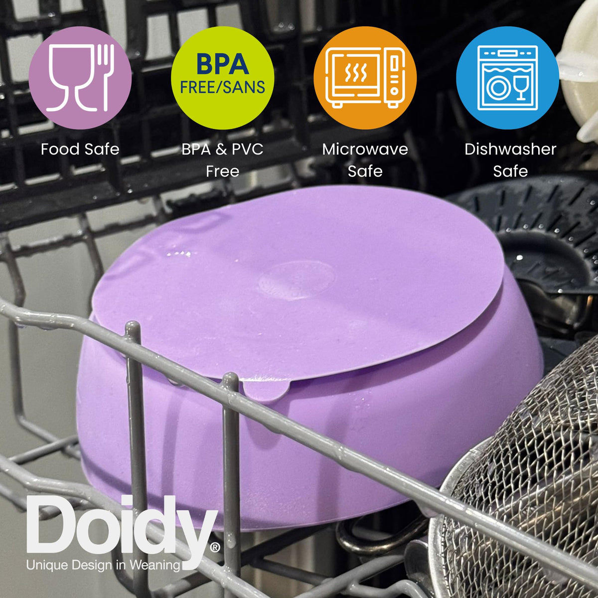 Doidy Cup, Open Cup for Training Baby 6 Months-3 Years, 200ml, Slanted Weaning Cup with Handles for Learning to Drink, BPA Free, 2 Pack (Orange)