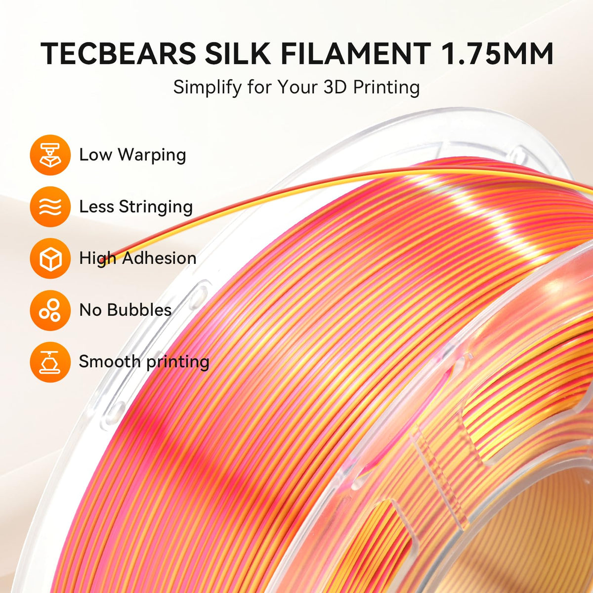 TECBEARS Matte PLA Filament 1.75mm, 600mm/s Rapid Print, 1kg Sky Blue