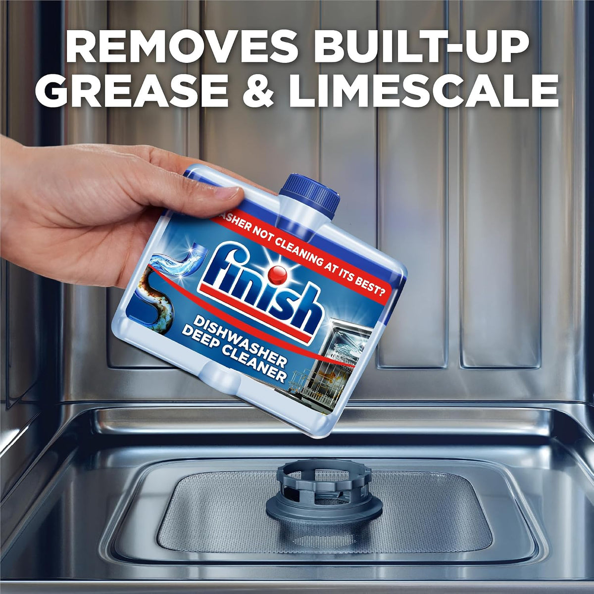 Finish Dishwasher Cleaner, Fresh, For a Deep Clean (2 x 250ml) 500ml
