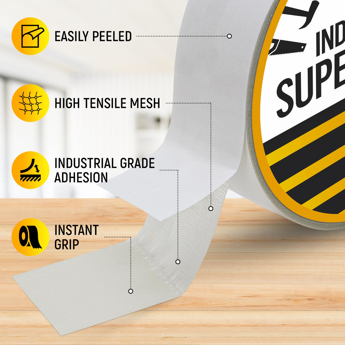 Double Sided Carpet Tape Heavy Duty Rug Gripper 50ft