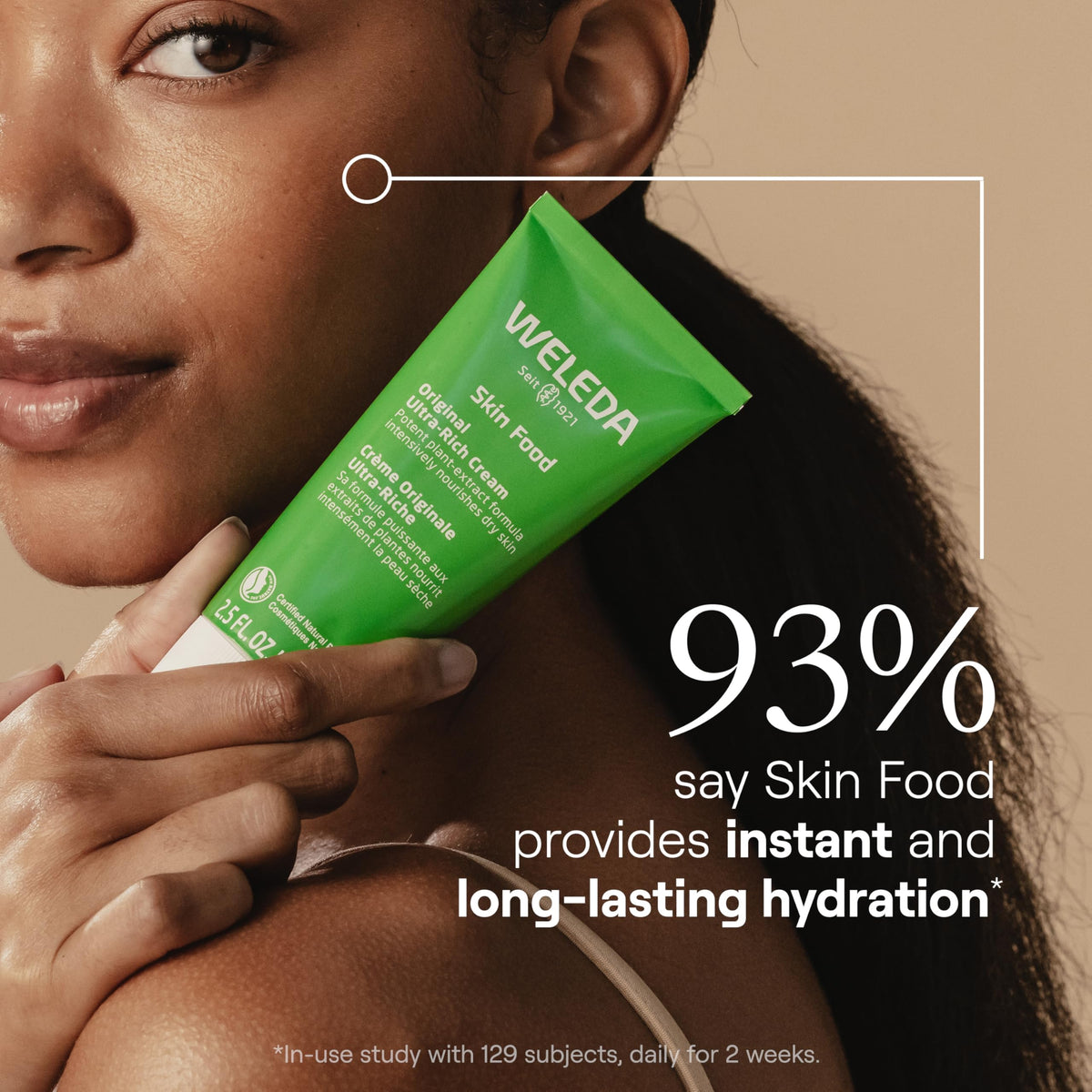 Weleda Skin Food, Dry Skin Moisturiser, Moisturising Cream & Primer, Face & Body, For Men & Women, Multiple Uses, 100% Certified Natural, Organic, 75ml