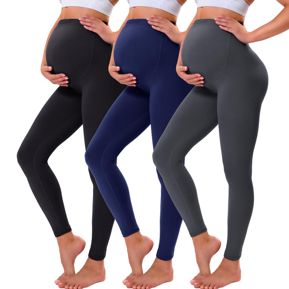 VALANDY Creamlush Over Bump Maternity Leggings for Women