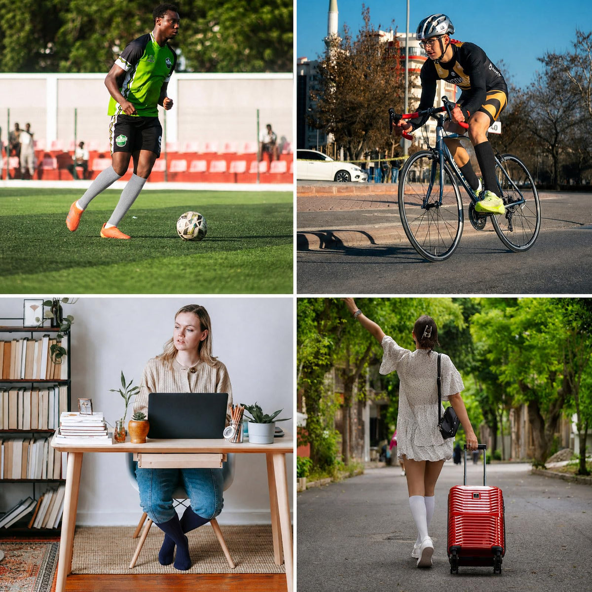 Compression Socks, (2/4/6/7 Pairs) for Men & Women 15-20 mmHg is Best for Athletics, Running, Flight Travel, Support