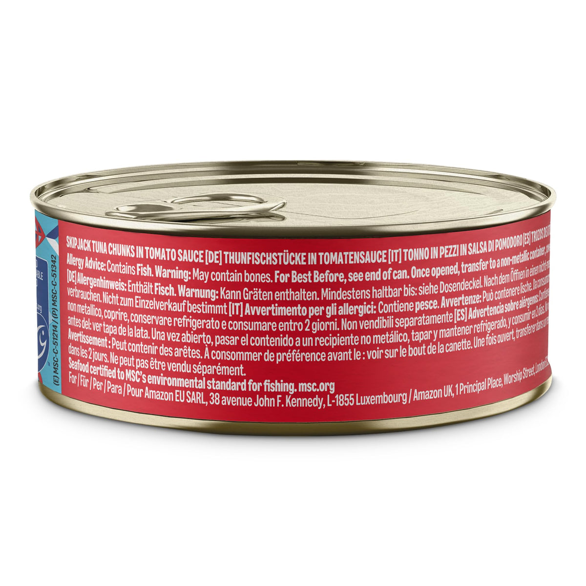 by Amazon MSC Skipjack Tuna Chunks in Spring Water, 4x145g