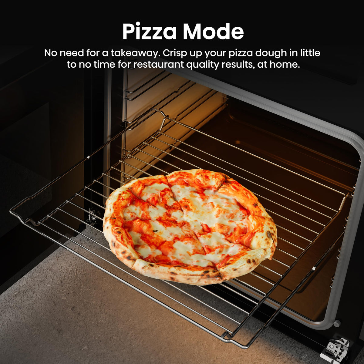 Hisense HDUKC60W 60cm Electric Cooker with Ceramic Hob-White, A Rated Double Oven 50L/80L [Energy Class A]