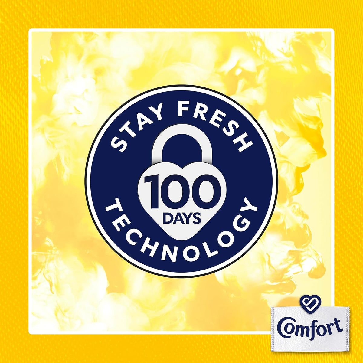 Comfort Sunshiny Days Fabric Conditioner with Stay Fresh technology for 100 days of freshness + fragrance* 4.8 L (160 washes) (Pack of 2)