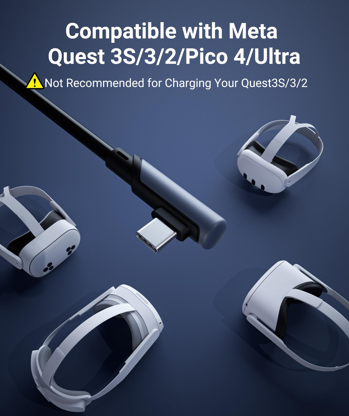 Syntech Link Cable 5m, USB 3.0 to USB Cable for Meta Quest 3/3S/2, Pico 4