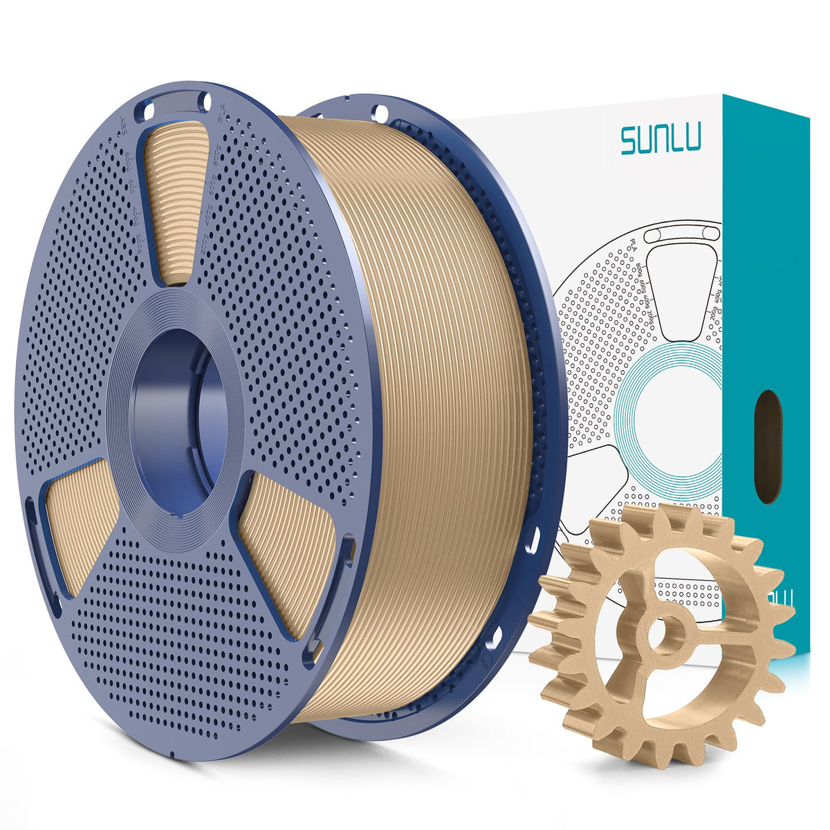 SUNLU Upgrade PLA+2.0 Filament, Next-Gen PLA+ 3D Printer Filament 1.75mm