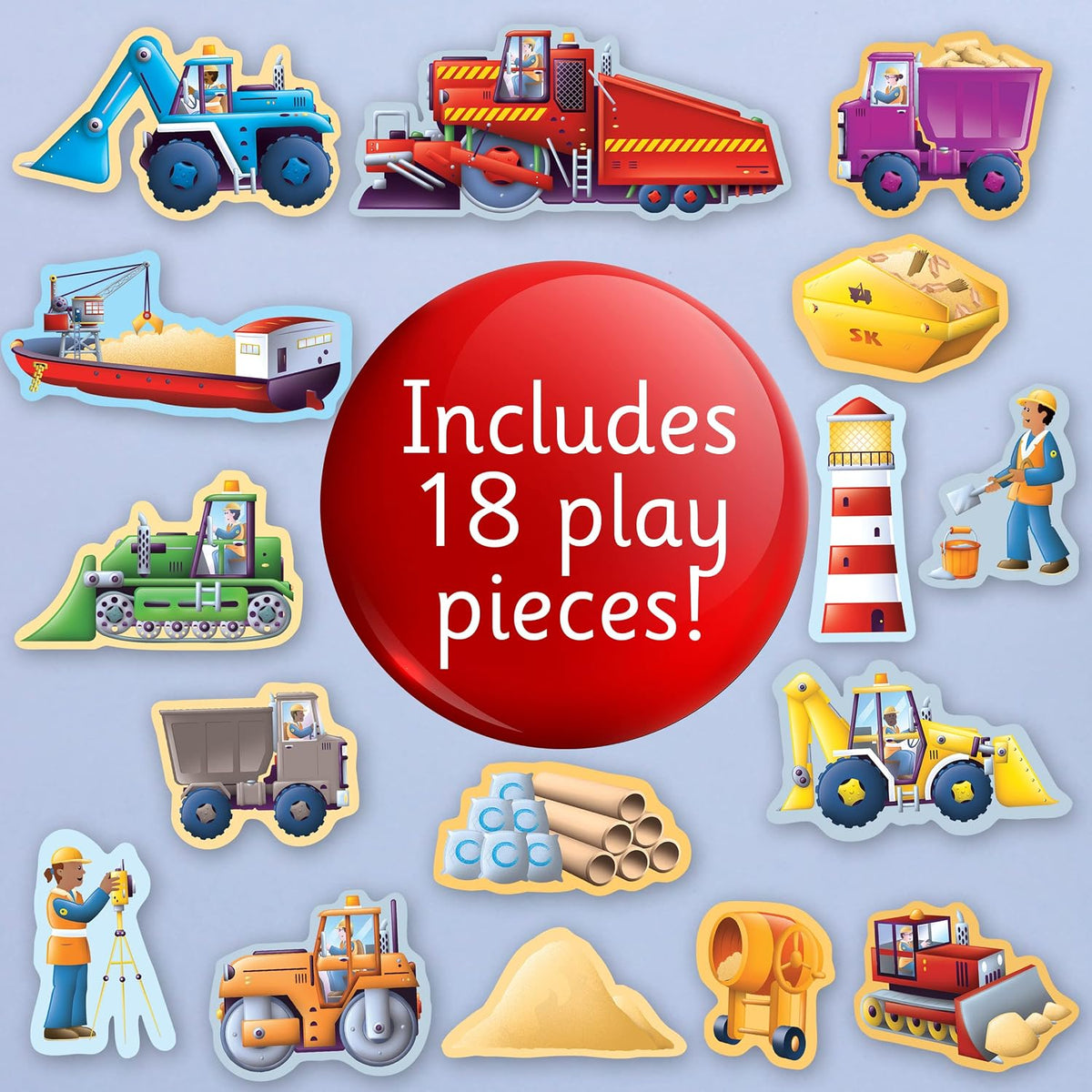Magnetic Let’s Play Diggers: An interactive magnetic adventure for children aged 3+ (Magnetic Play & Learn)