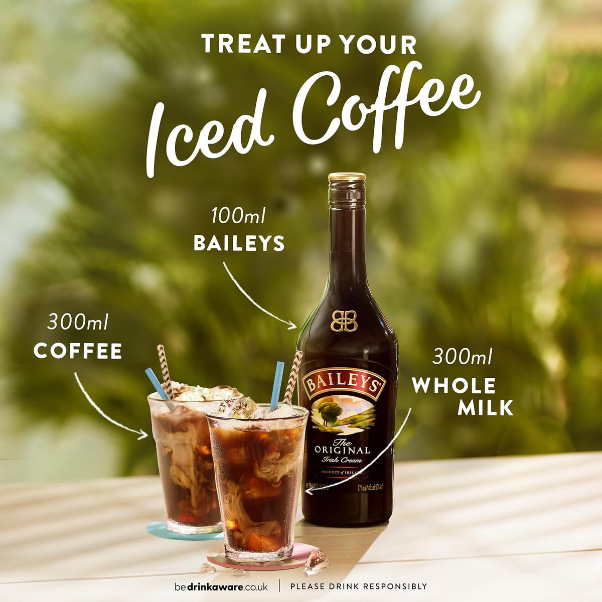 Baileys Original Irish Cream Liqueur | 17% vol | 1L | Fine Irish Whiskey & Dairy Cream | Rich Chocolate & Vanilla Flavours | Great Over Ice or in Cocktails
