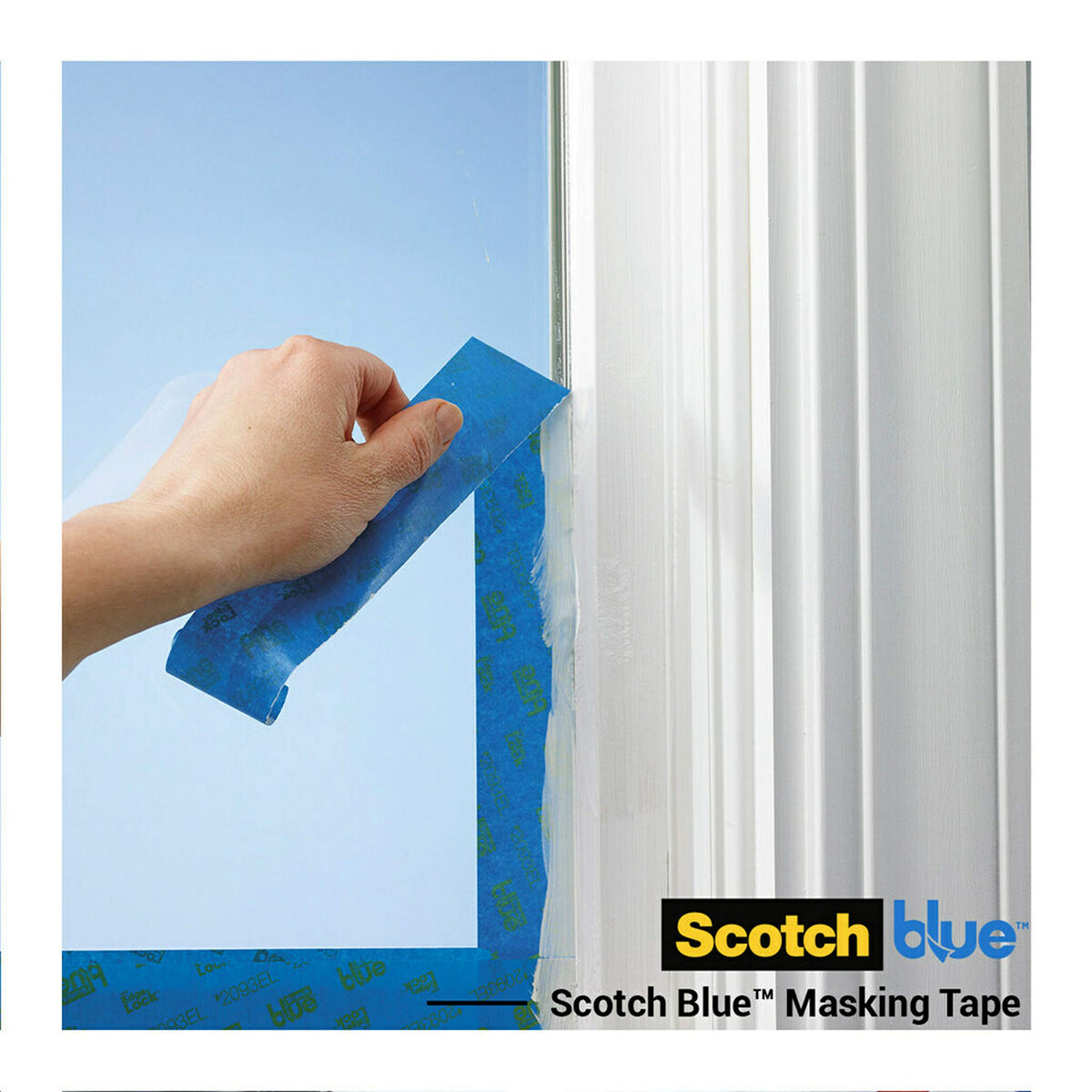 ScotchBlue Multi-Surface Premium Masking Tape, 24mm x 41m, 1 Roll/Pack - Scotch Adhesive Blue Painters Tape, For Painting and Decorating, Indoor & Outdoor, Sticks Well, 100% PEFC