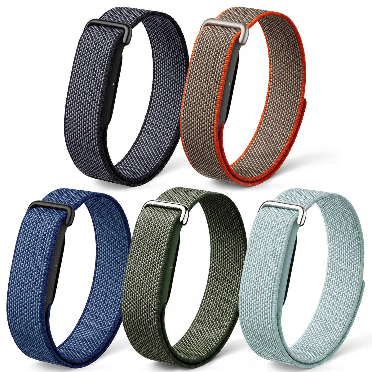 Compatible with Google Fitbit Air Strap Nylon Loop Sport Replacement Band