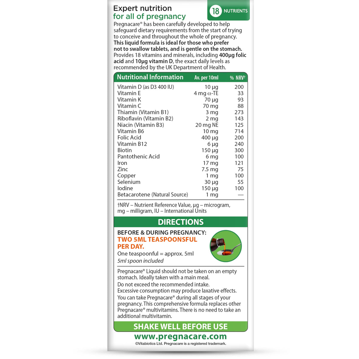 Pregnacare MAX Pregnancy Vitamins - UK's No.1 Pregnancy Brand. Greater Prenatal Care for Women, Supplement with Added Omega-3 DHA for Normal Brain and Eye Development