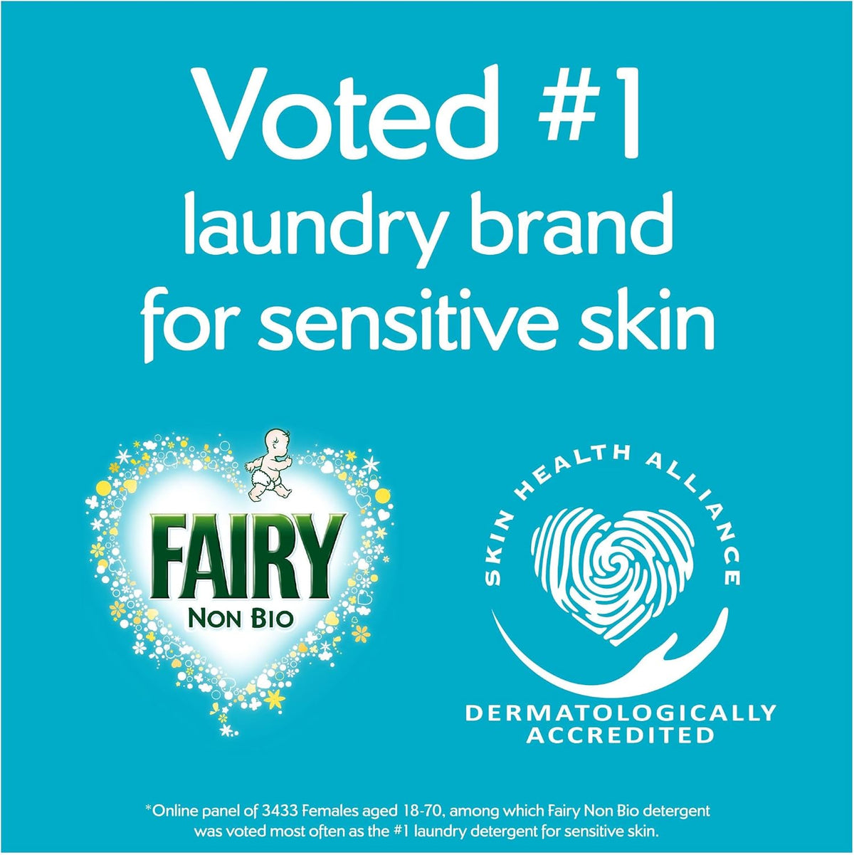 Fairy Non Bio Liquid Laundry Detergent, 101 Washes, 3.131 L