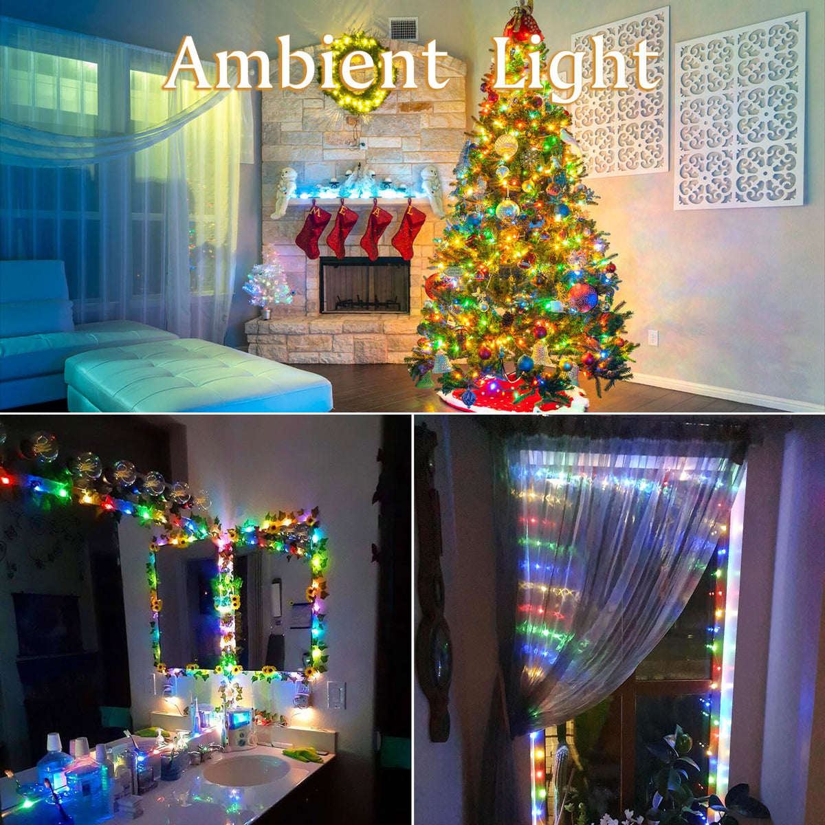Dalugo Battery Fairy Lights, 3M 30 LED Warm White String Lights with 6h Timer, IP65 Waterproof Battery Powered Fairy Lights for Indoor Outdoor Christmas Decorations