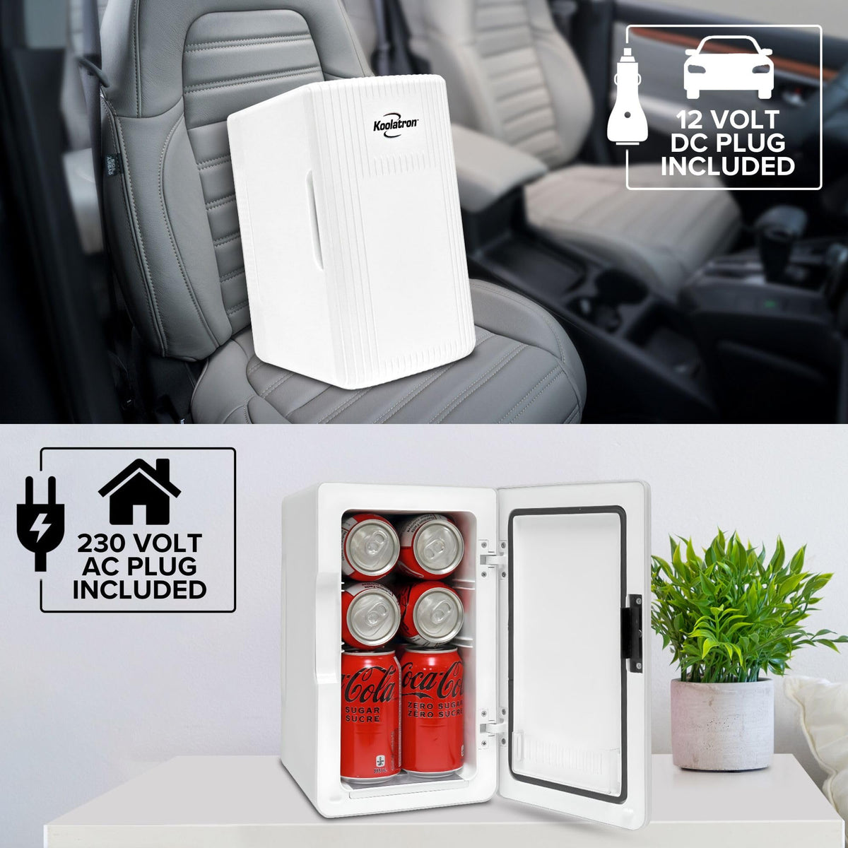 Mini Fridge For Bedrooms 4L Small Fridge 6 Can Table Top Quiet Mini Fridges For Skincare Office Food Drinks Kids Home Car & Travel 12v Portable Cooler Warmer Refrigerator by Coca-Cola, PB Red
