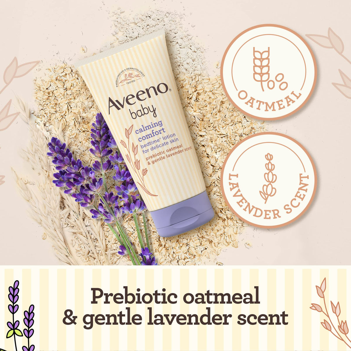 Aveeno Baby Calming Comfort Bedtime Lotion for Baby's Delicate Skin 150ml