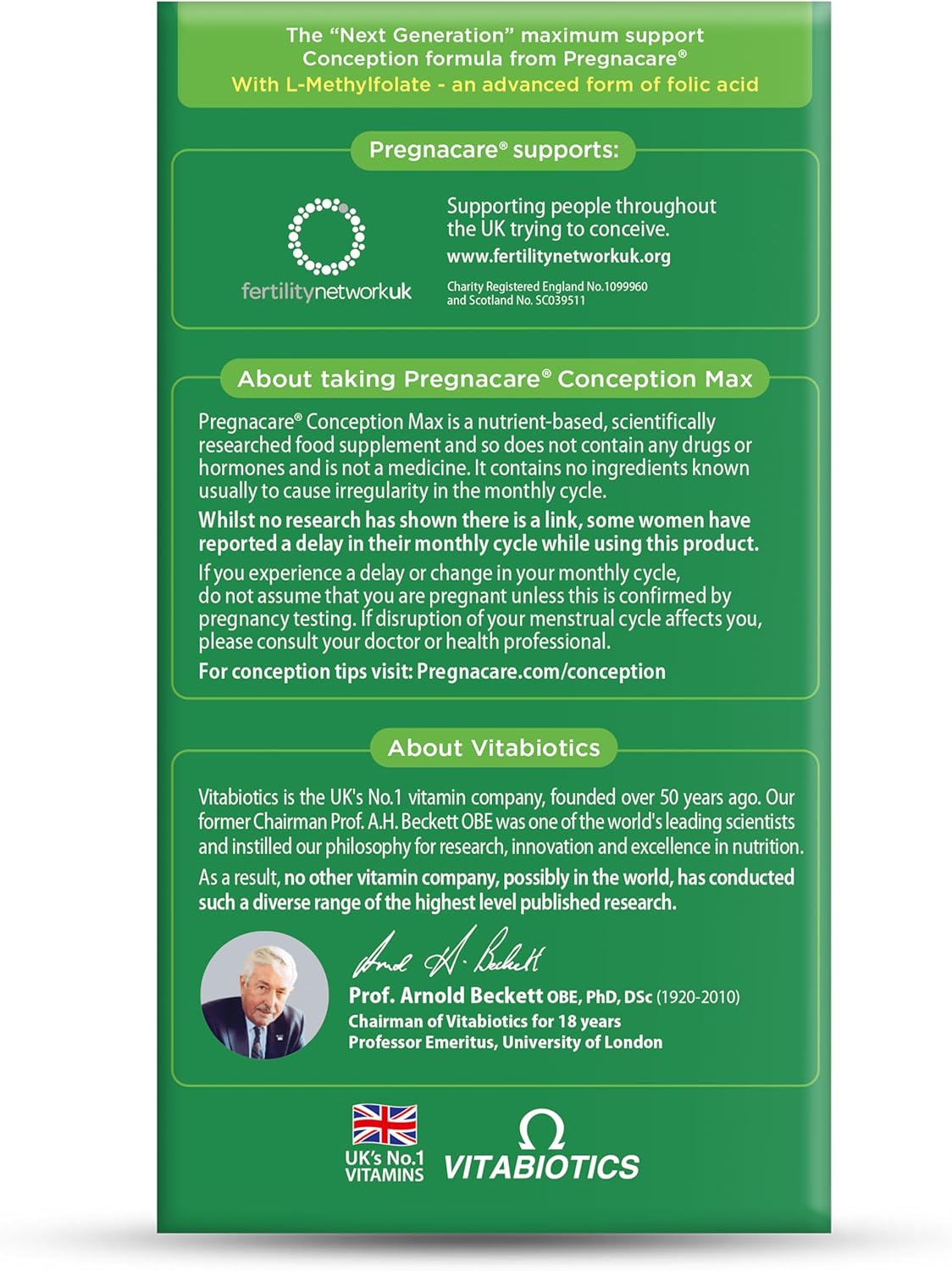 Pregnacare Max Fertility and Conception Support for Women - Maximum Support for Women Fertility, Conception and Ovulation