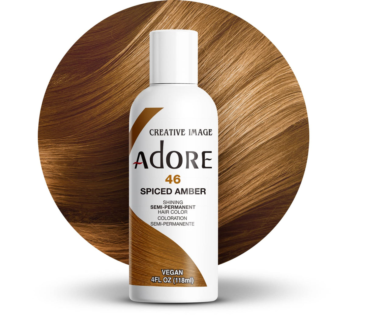 Adore Shining Semi Permanent Hair Colour 121 Jet Black – Vibrant Black Hair Dye, Vegan & Cruelty-Free, Ammonia, Peroxide & Alcohol Free