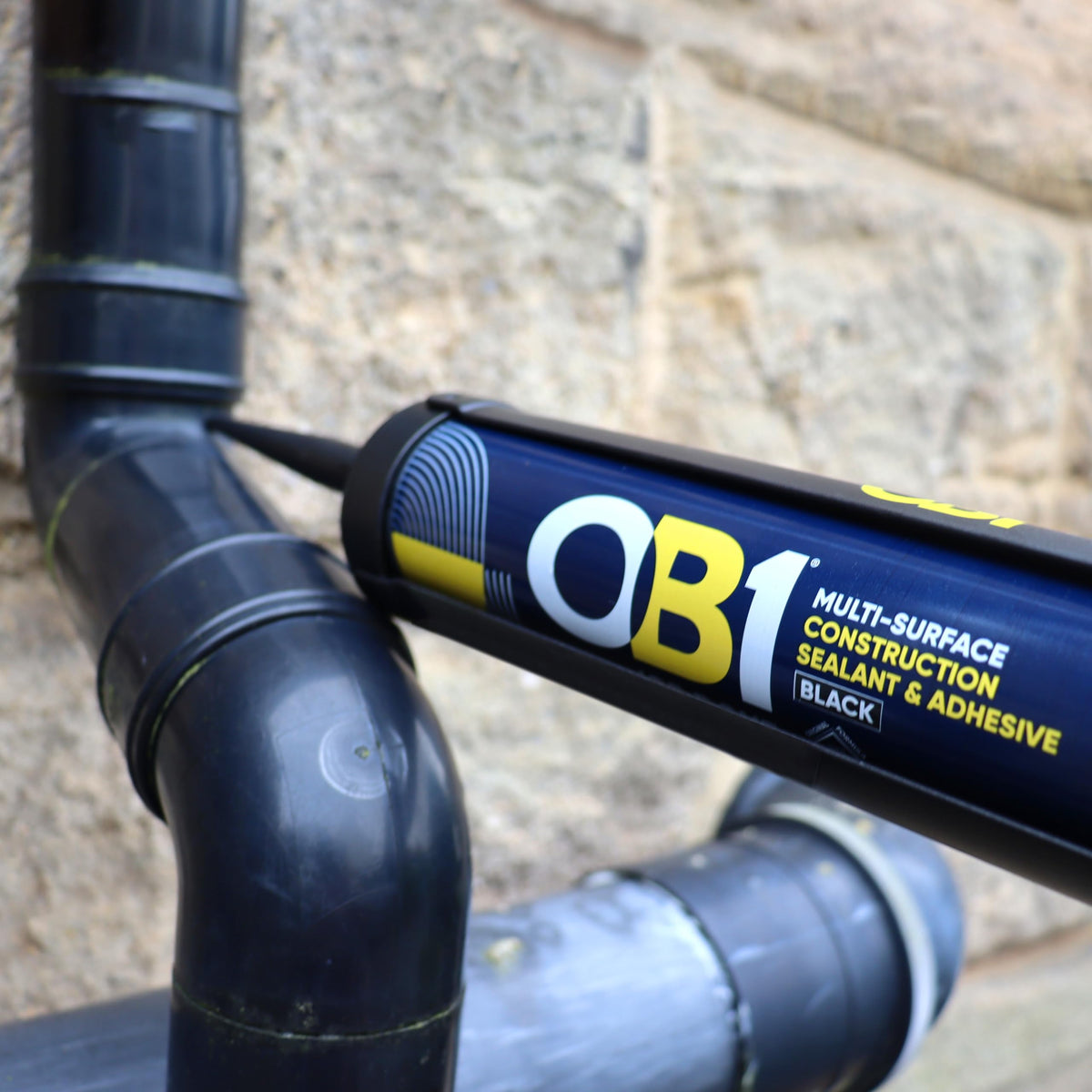 OB1 Clear Multi-Surface Construction Sealant & Adhesive, 290ml 2in1 formula