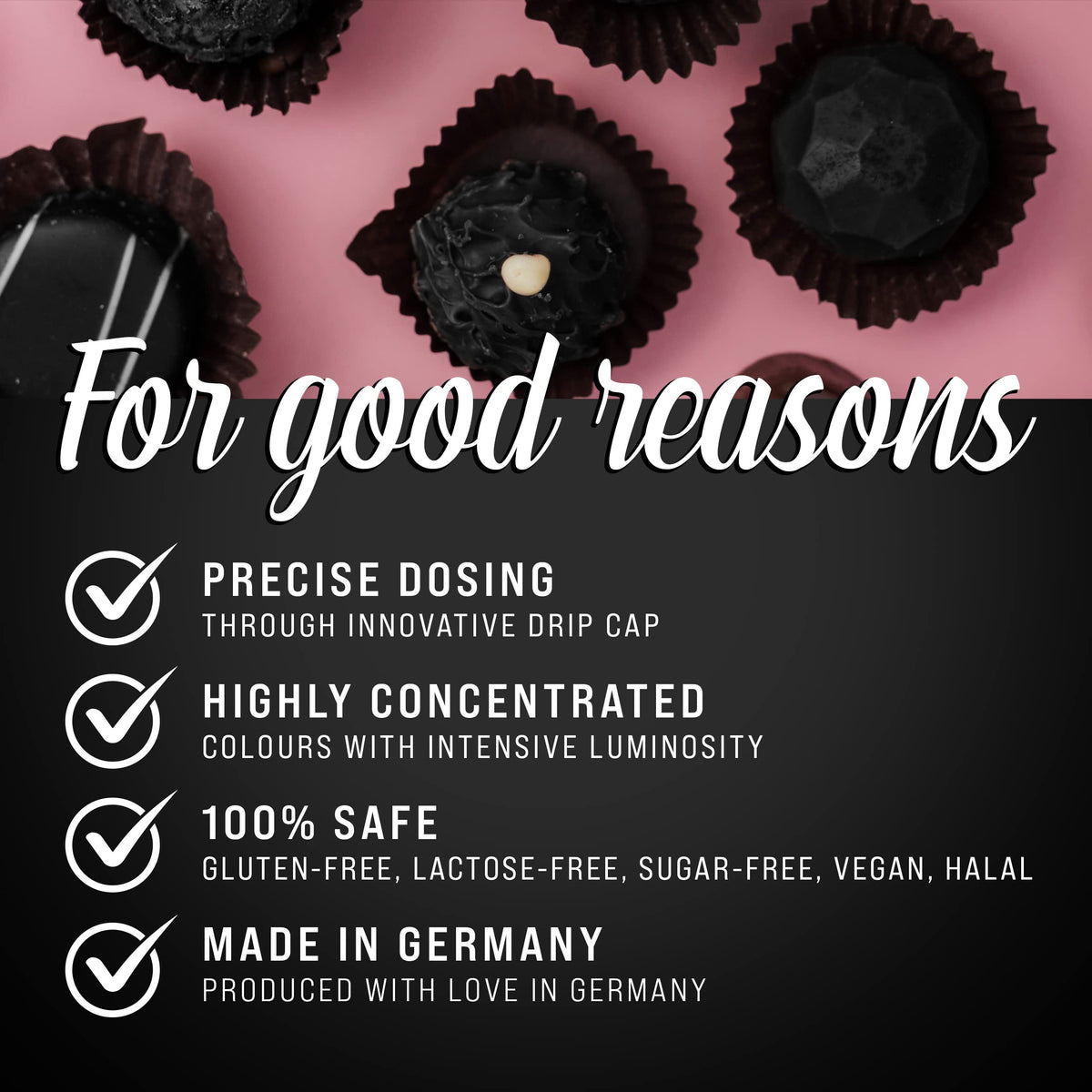 Belissia Liquid Food Colouring Rosa 10ml for Cooking and Baking