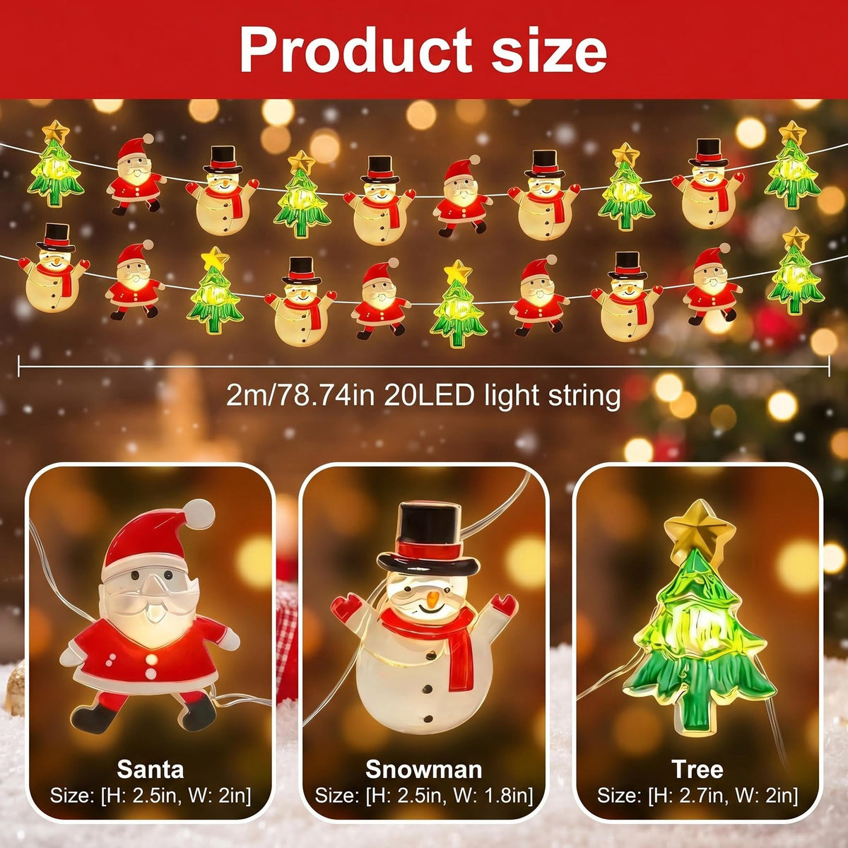 2M 20 LED Pink Cherry Blossom Fairy Lights, Battery Operated Flower String Lights for Bedroom Decor, Indoor Spring and Christmas Decorations, Girls Room Gift (Flowers)