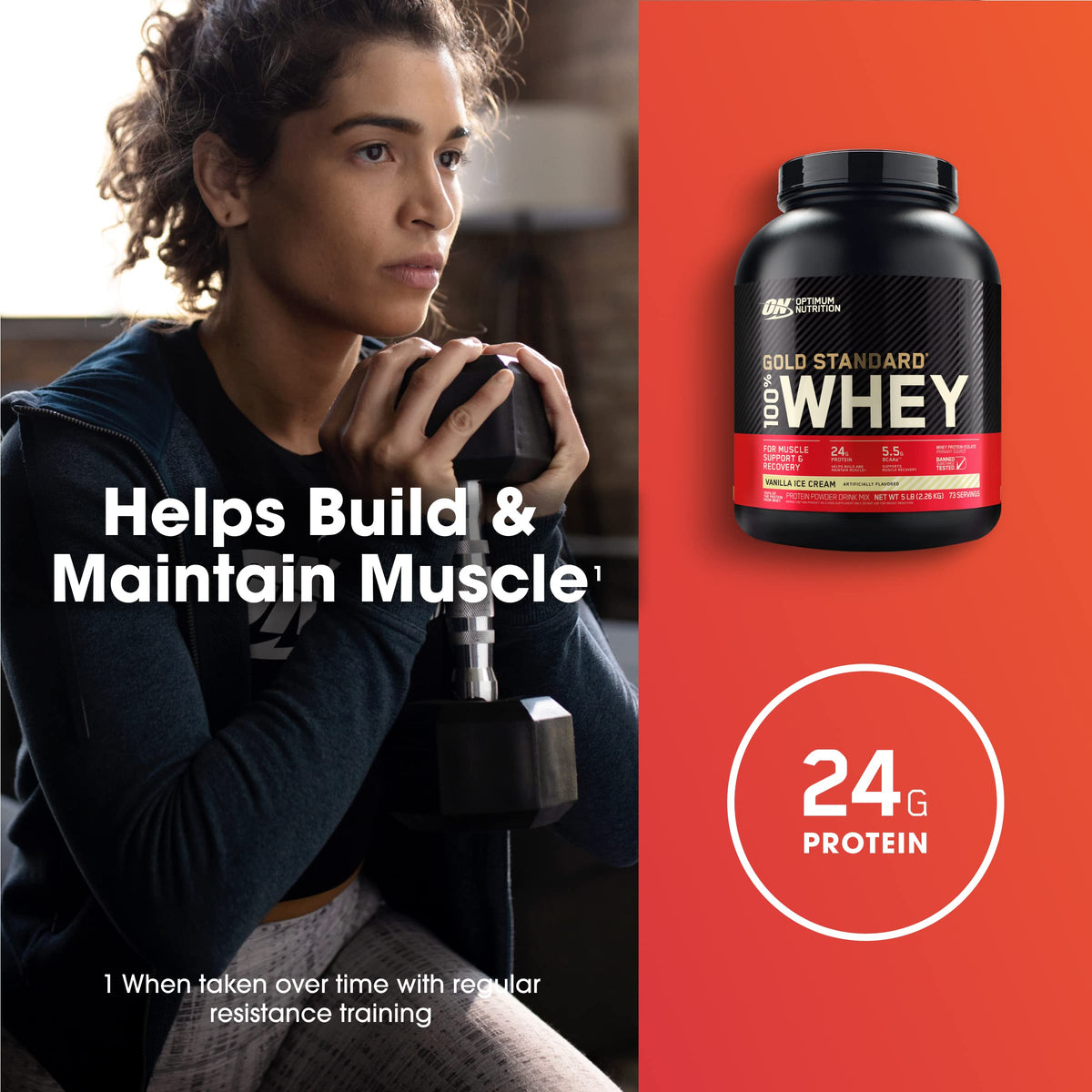 Optimum Nutrition Gold Standard 100% Whey Muscle Building and Recovery Protein Powder With Naturally Occurring Glutamine and BCAA Amino Acids, Double Rich Chocolate Flavour, Pack of 24, 24 x 31g
