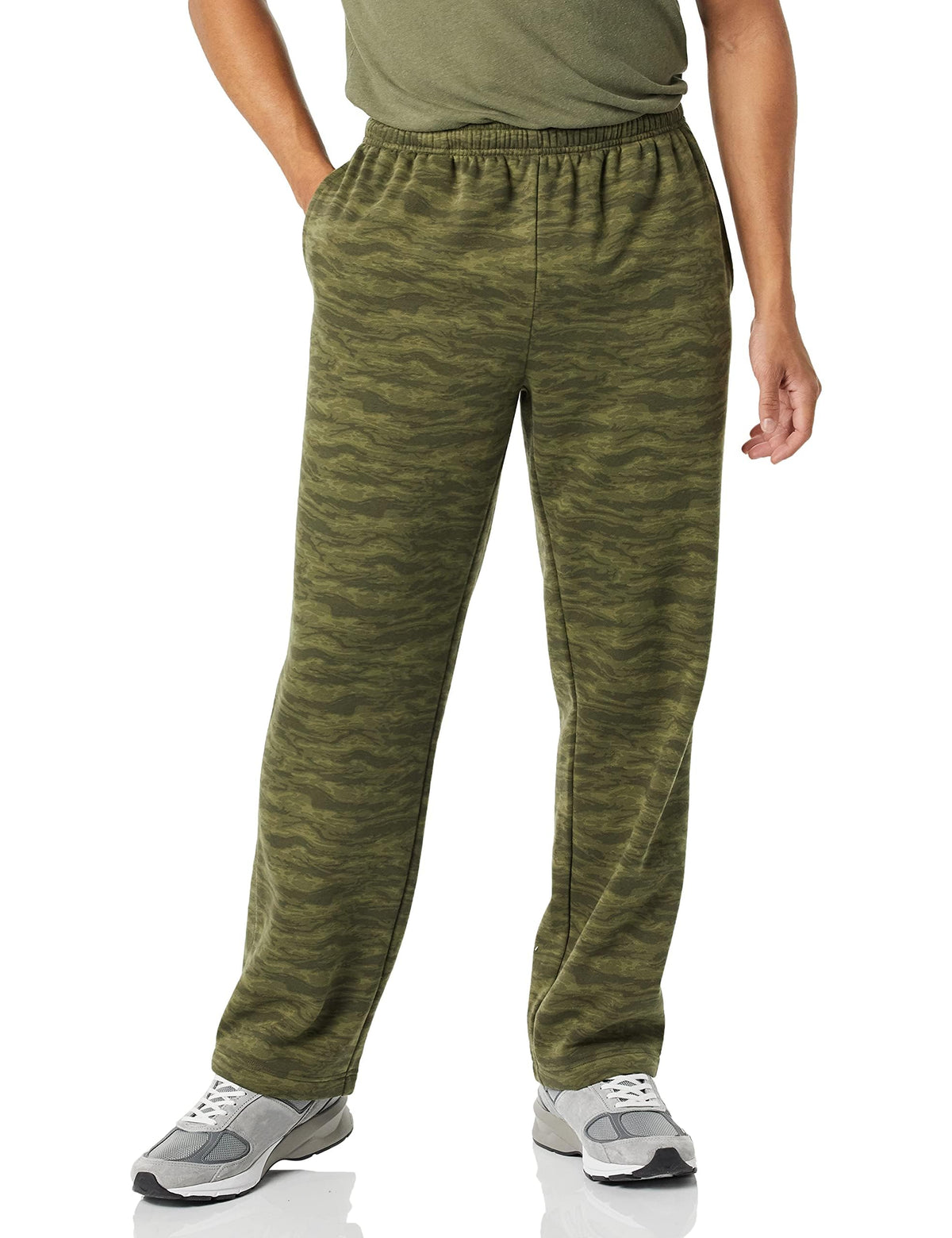 Amazon Essentials Men's Fleece Open Bottom Sweatpant (Available in Big and Tall)