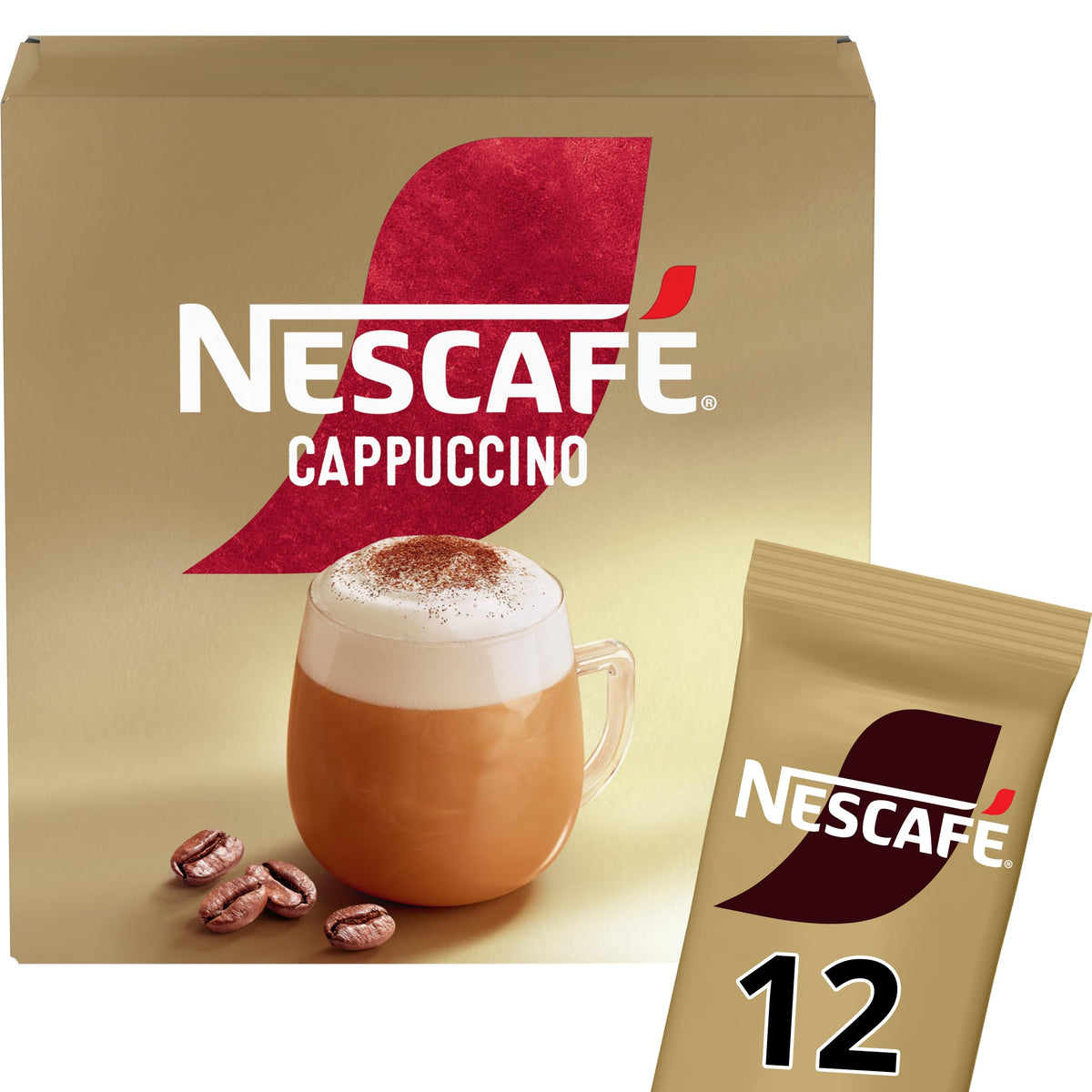 NESCAFÉ Cappuccino Instant Coffee Sachets - 72 x 15.5g