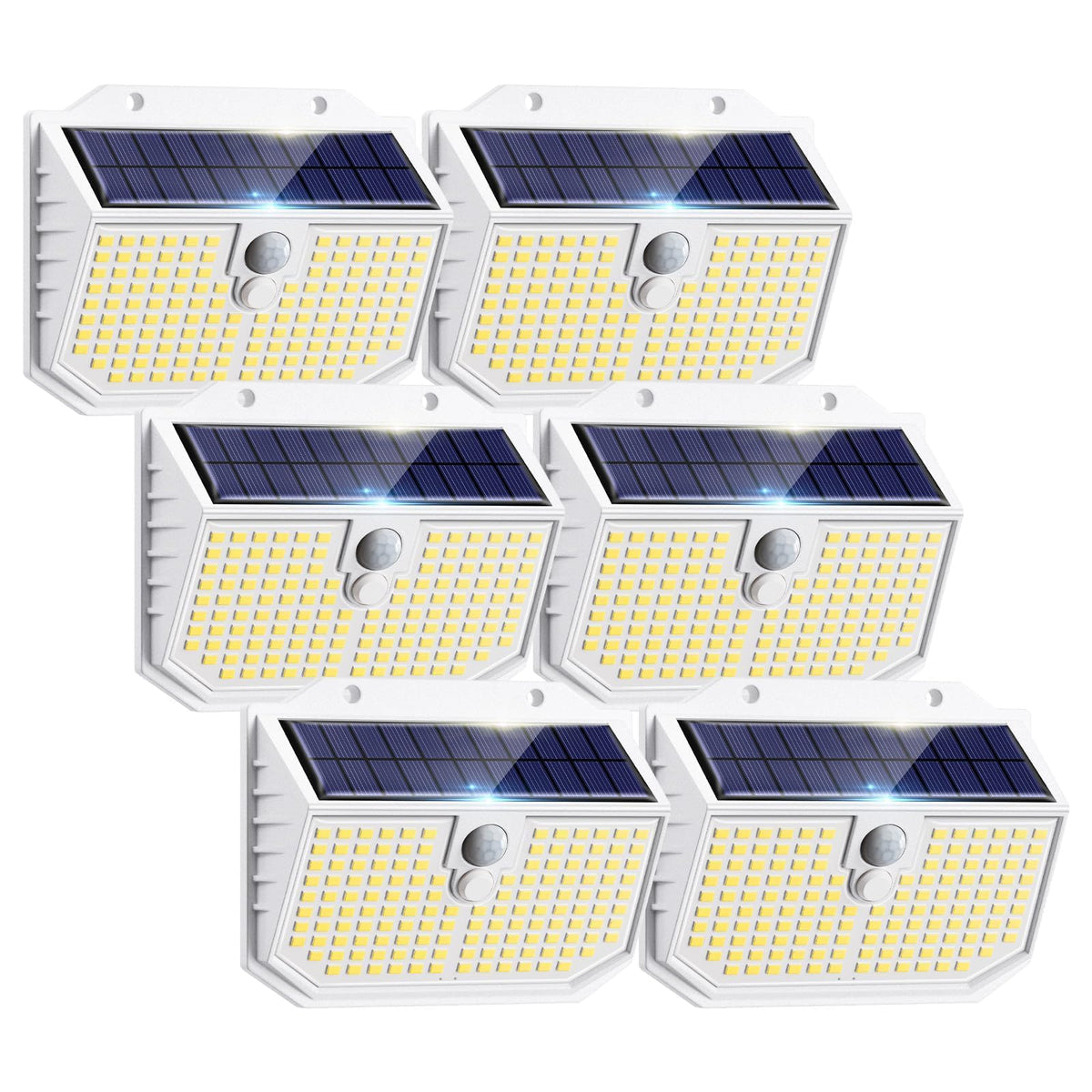 nipify Solar Lights,Upgraded 3000K Warm Solar Garden Lights,3 Modes Motion Sensor and IP65 Waterproof Solar Lights Outdoor Garden for Outside Shed Driveway Backyard Garage Walkway Wall Fences