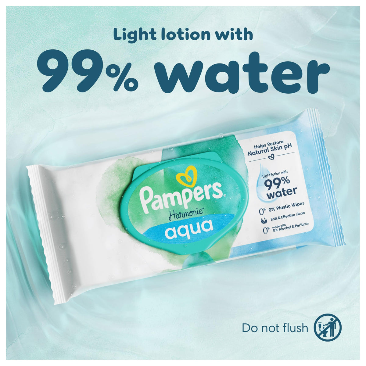 Pampers 99% Water Baby Wipes, 720 Count