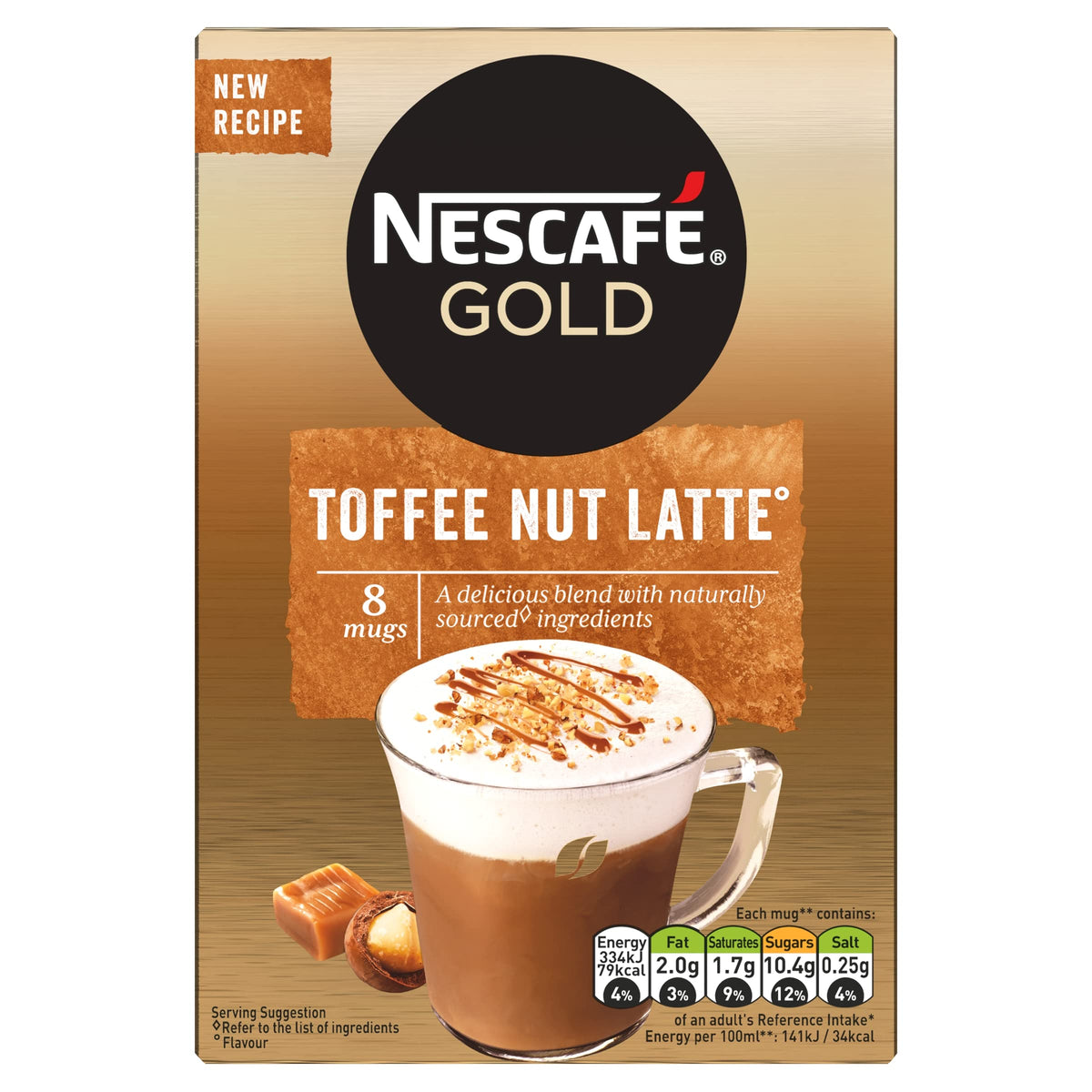 NESCAFÉ Latte Instant Coffee Sachets - 72 x 18g