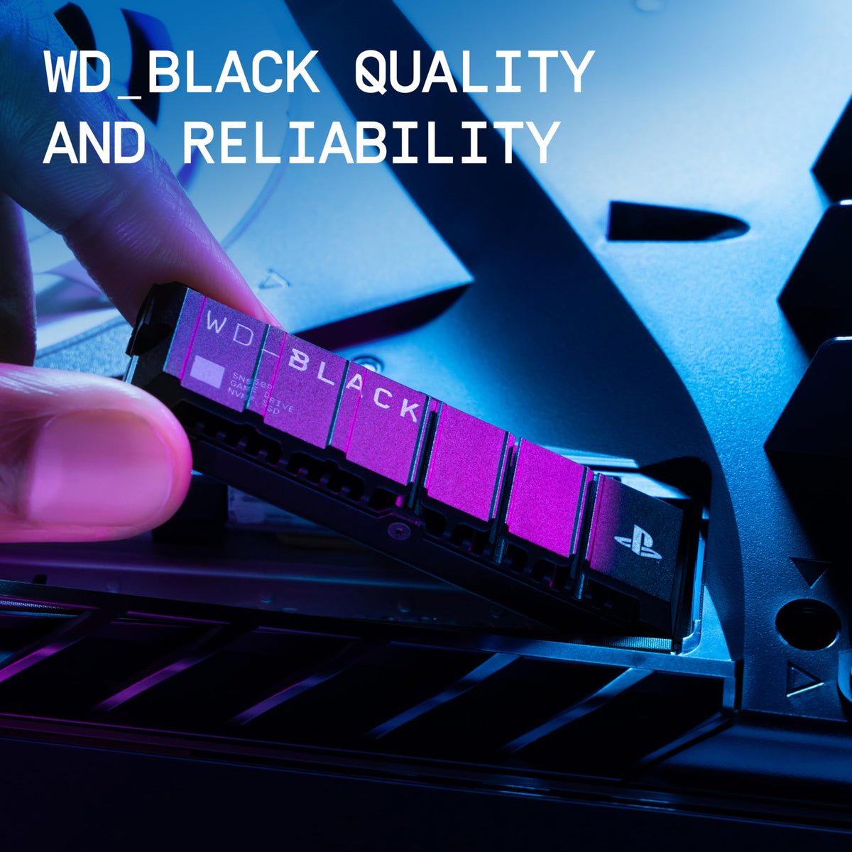 WD BLACK SN850P 2TB PS5 SSD (Officially Licensed for PlayStation 5, Read Speeds Up to 7300 MB/s, M.2 2280 PCIe NVMe, Exclusive Heatsink Design, Internal Gaming SSD)