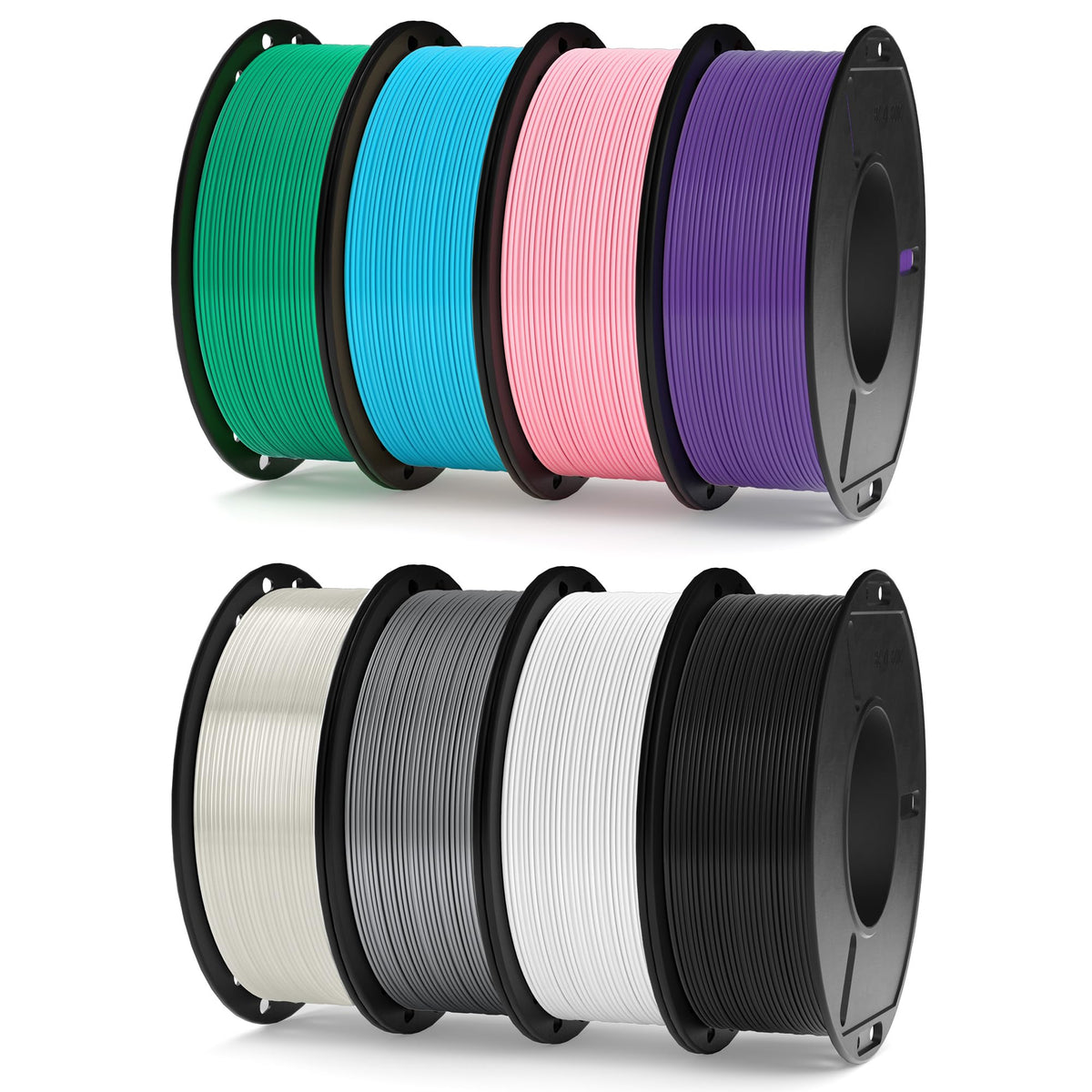 ELEGOO PLA Filament 1.75mm Black 1KG, 3D Filament Dimensional Accuracy +/- 0.02mm, 1kg Cardboard Spool(2.2lbs) 3D Printing Filament Fits for Most FDM 3D Printers