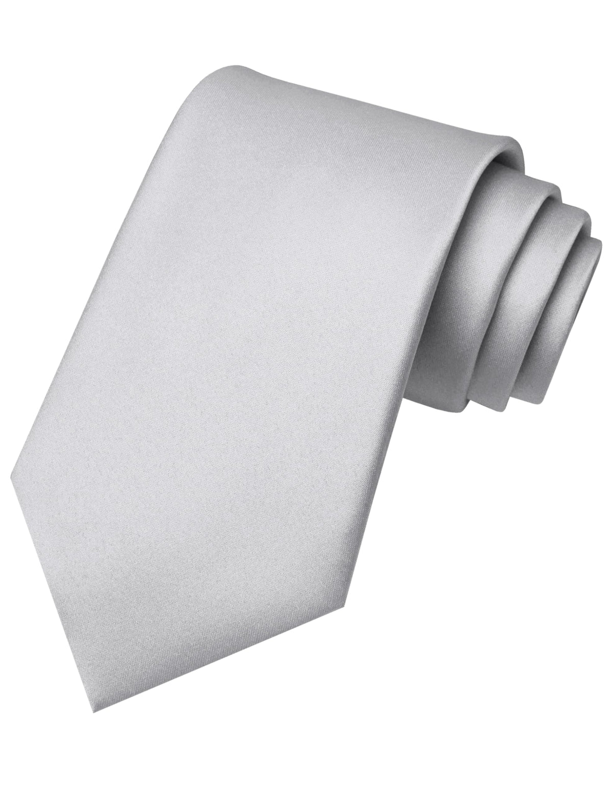RBOCOTT Solid Color Tie Mens Necktie for Business and Wedding Party