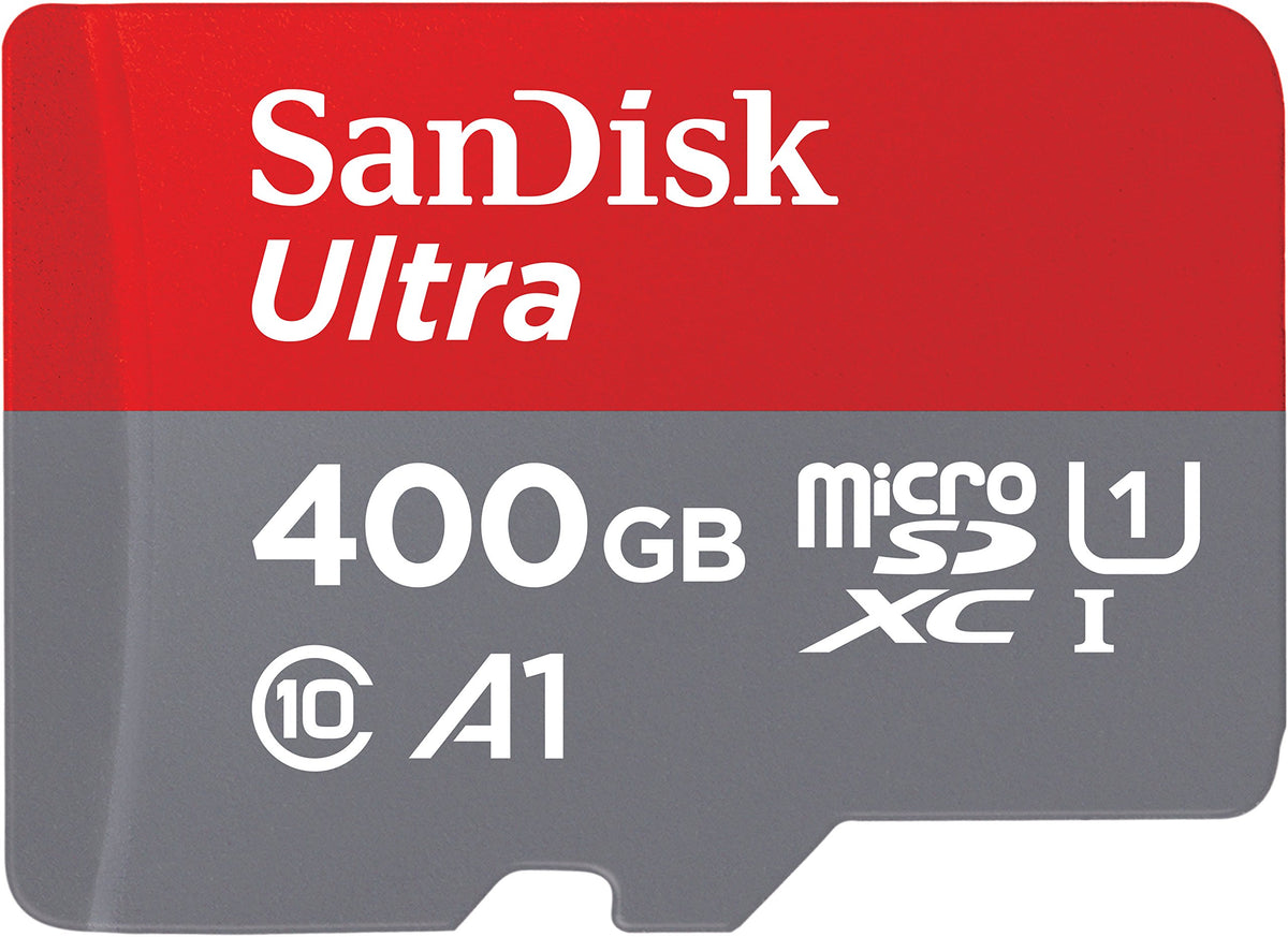 SanDisk 128 GB Ultra microSDXC cards (2-pack) + SD adapter up to 120 MB/s with A1 App Performance UHS-I Class 10 U1 (Pack of 2)