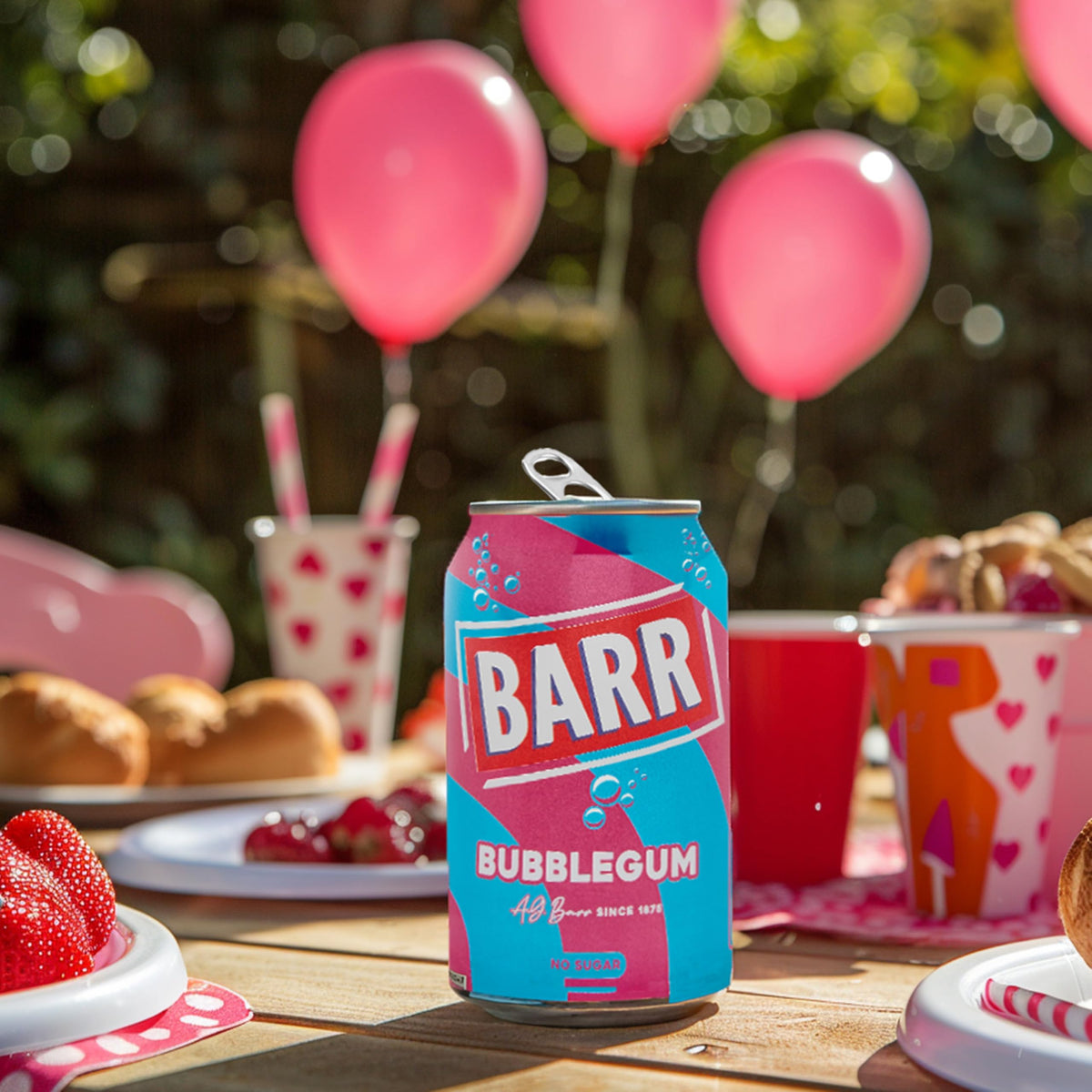 Barr Cream Soda Zero Sugar Sparkling Soft Drink, 24 Pack, 330ml Cans