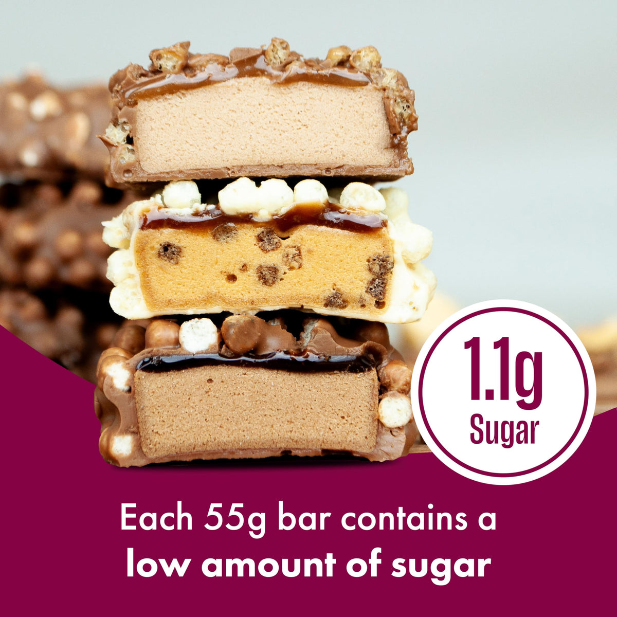 FULFIL Vitamin and Protein Bars, Chocolate Salted Caramel Flavour, 15 x 55g