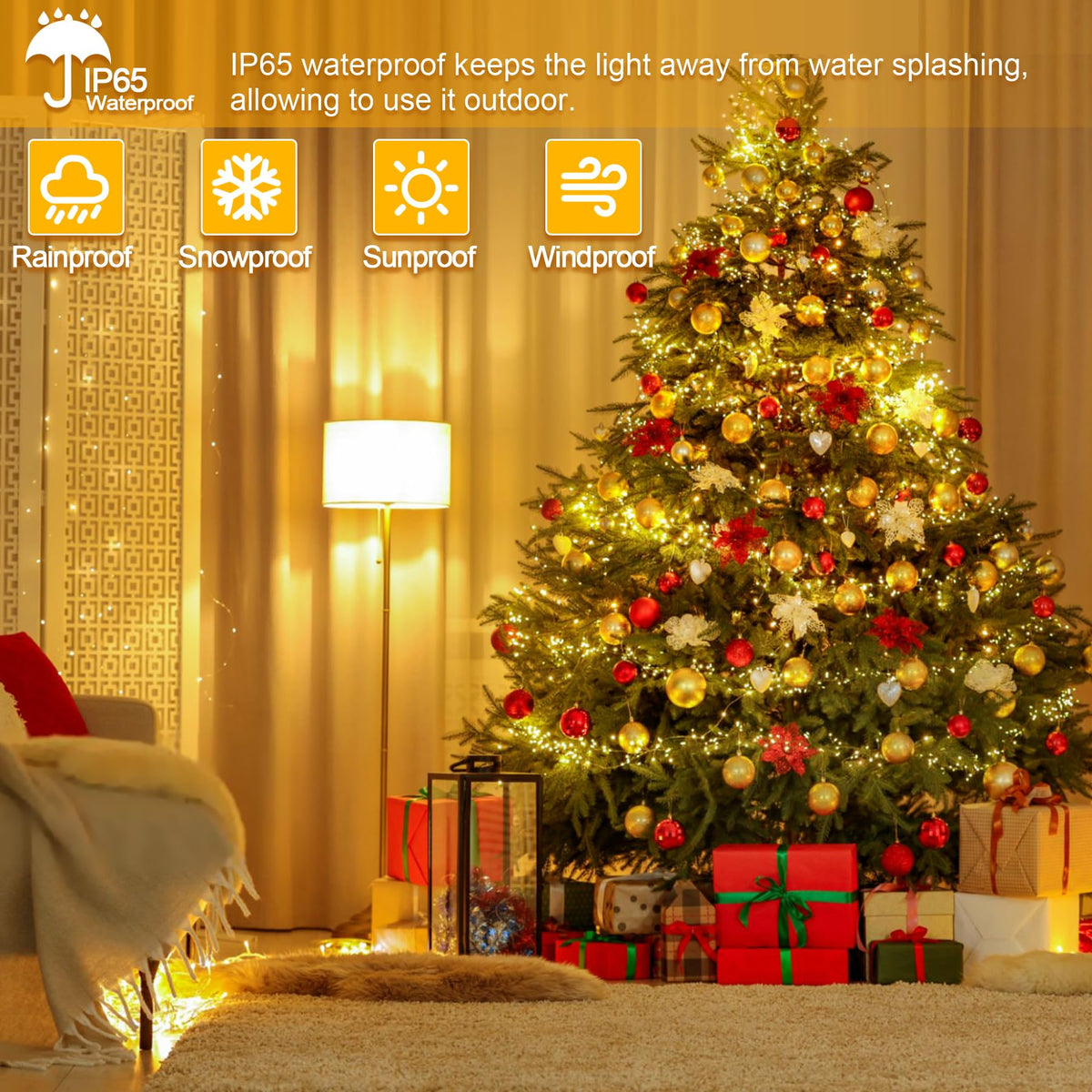 60LED 6m Fairy Lights Battery Operated, Battery Powered String Light Indoor