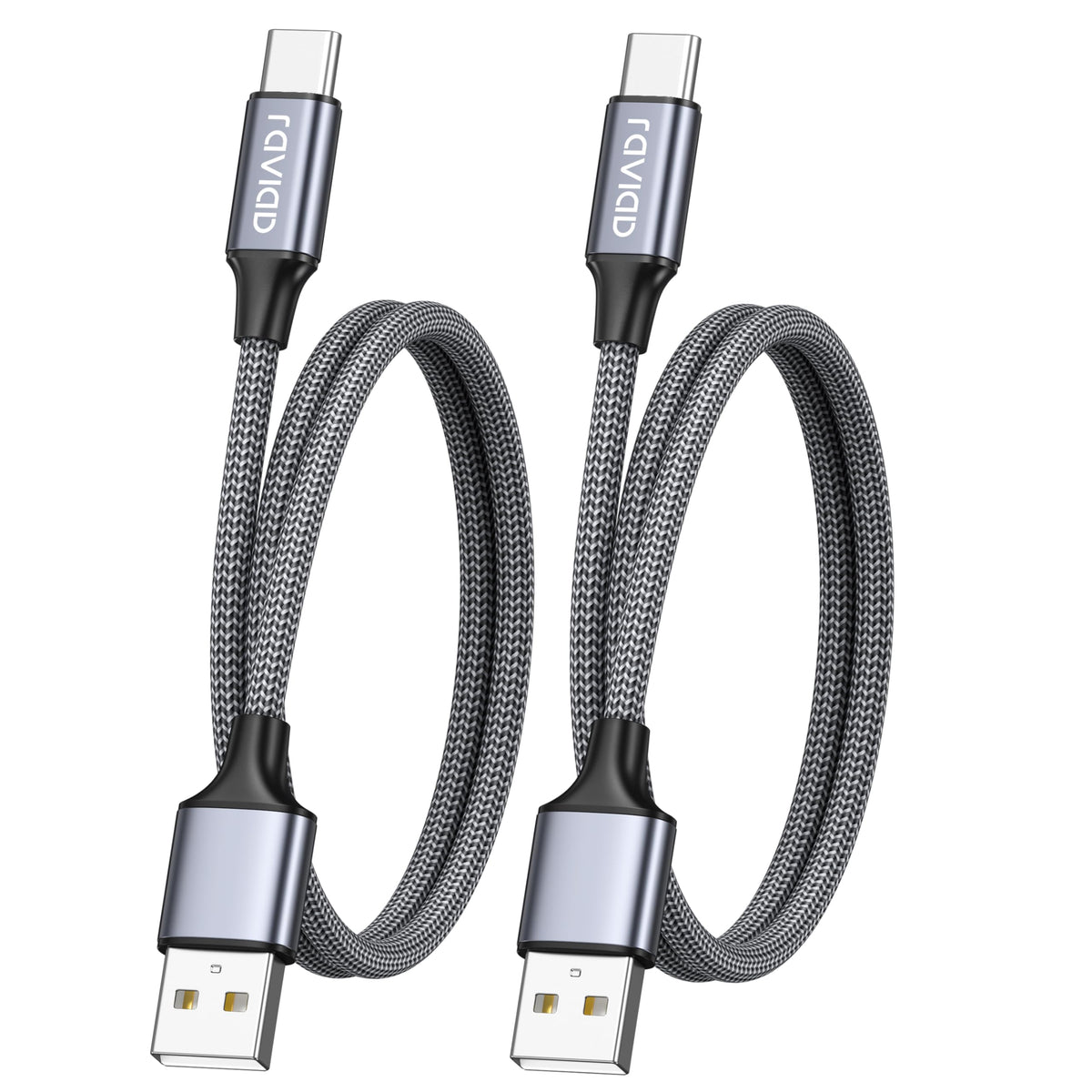 RAVIAD USB C Charger Cable [4Pack 0.5M+1M+2M+3M] USB to USB C Cable 3A Fast