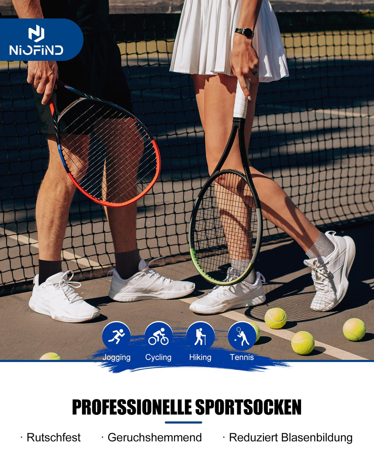 Niofind Quarter Sports Socks for Men & Women, Cotton and Cushioned