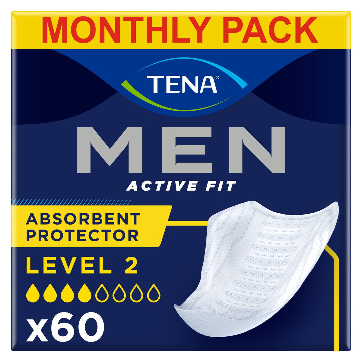 TENA Men Protective Underwear, Large, Level 4 for Heavy Bladder Weakness x 40
