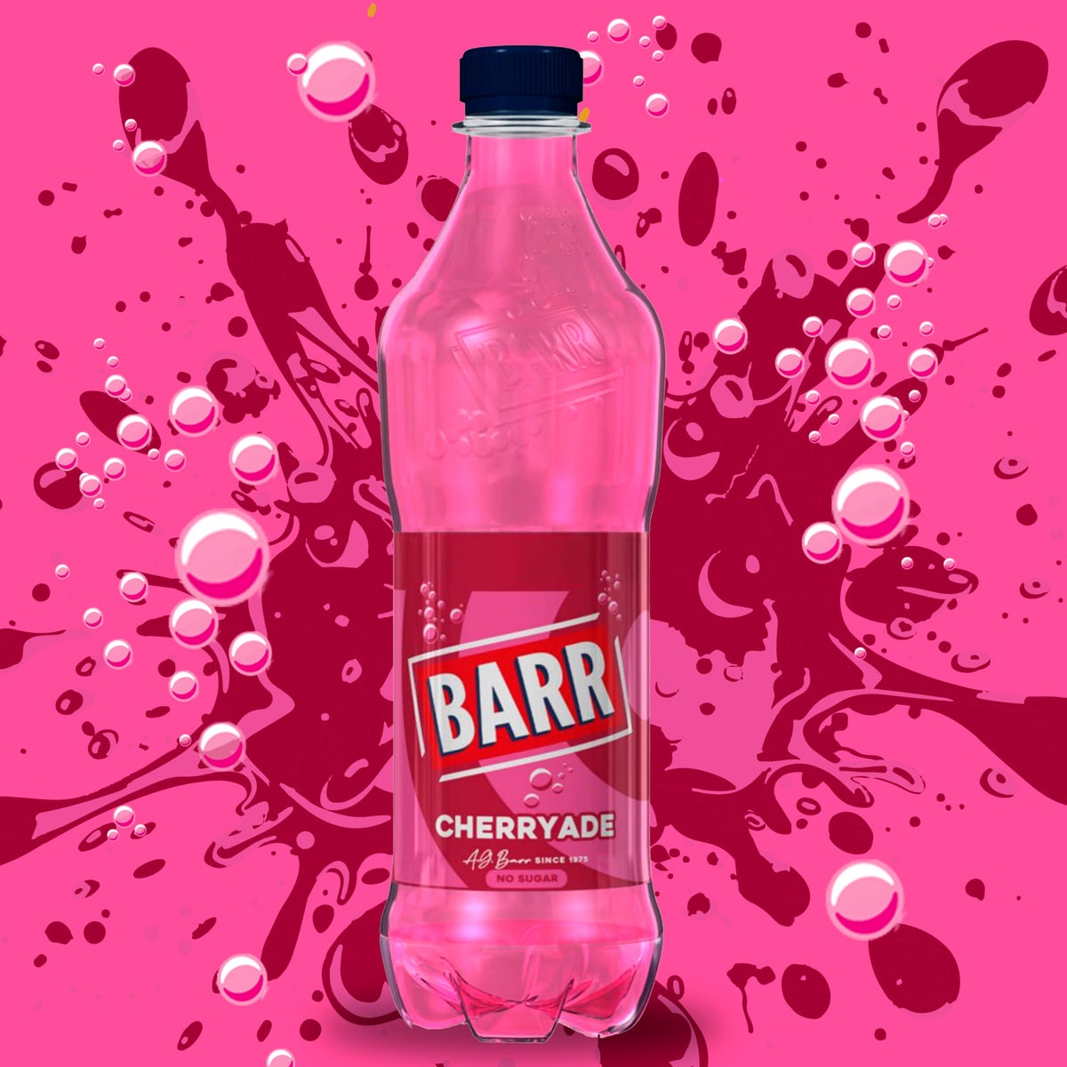 Barr Cream Soda Zero Sugar Sparkling Soft Drink, 24 Pack, 330ml Cans