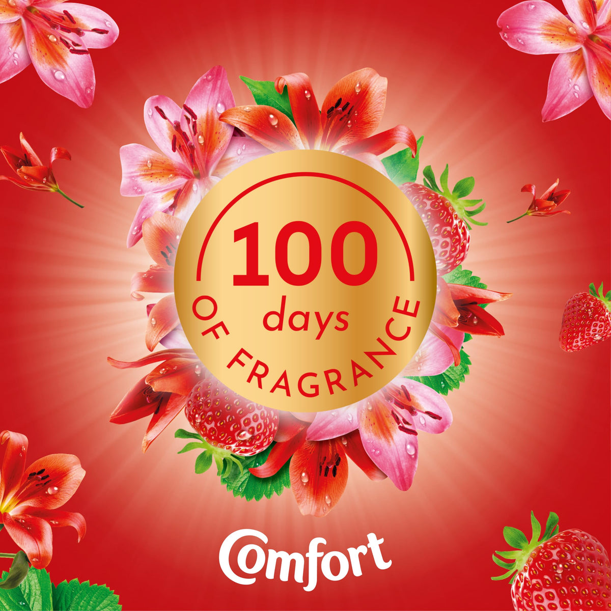 Comfort Perfume Creations Passion Bloom Fabric Conditioner Motion-Activated Fragrance Technology 100 Days of Freshness 30 washes (900 ml)