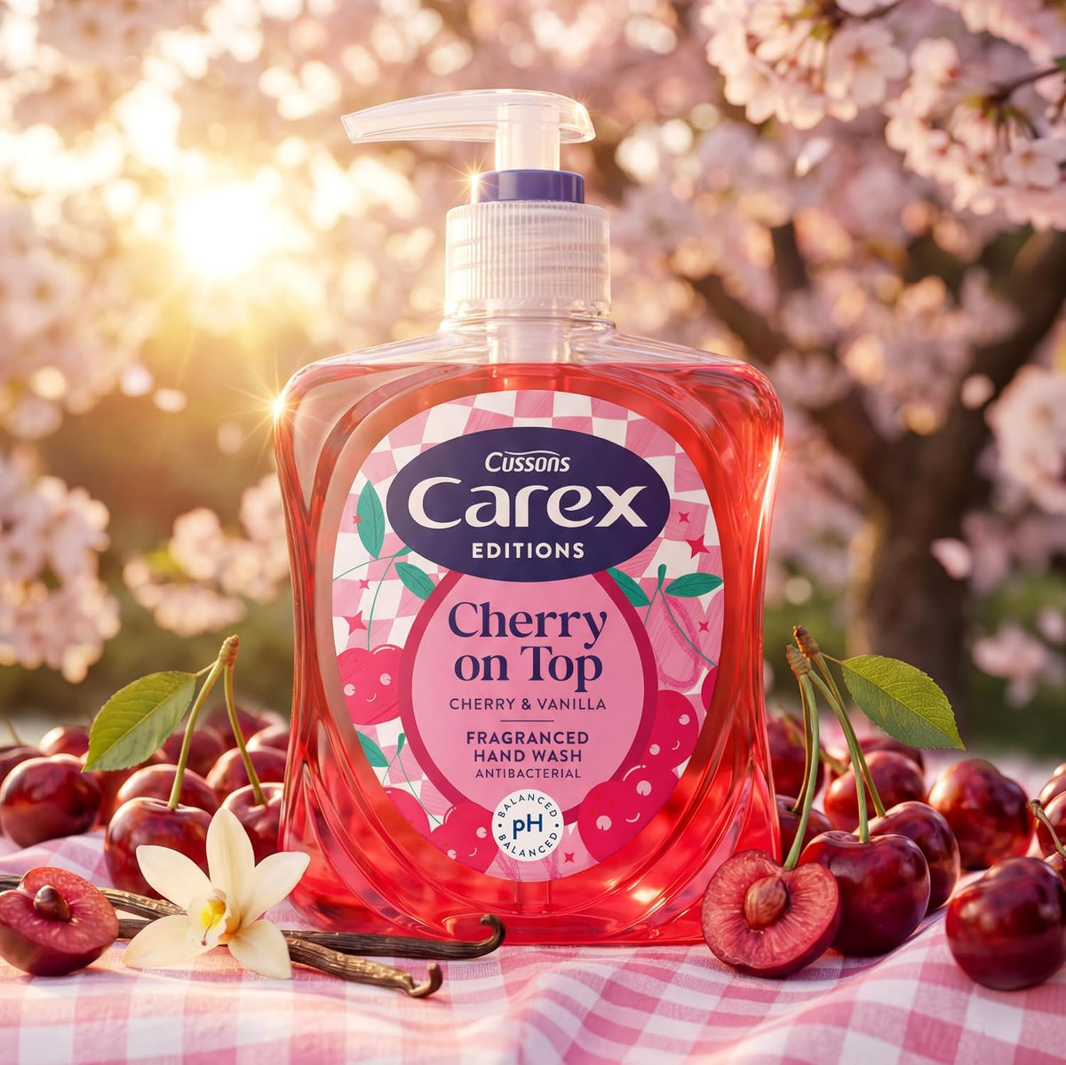 Carex Cherry On Top Antibacterial Handwash 6x250ml