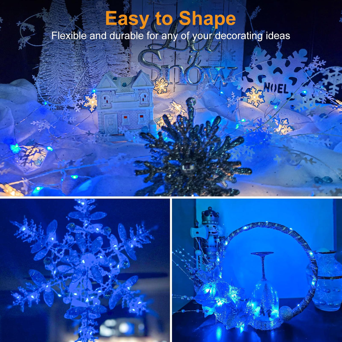 btfarm 12 Pack 3 Modes Fairy Lights Battery Operated, 2M 20LED String Light