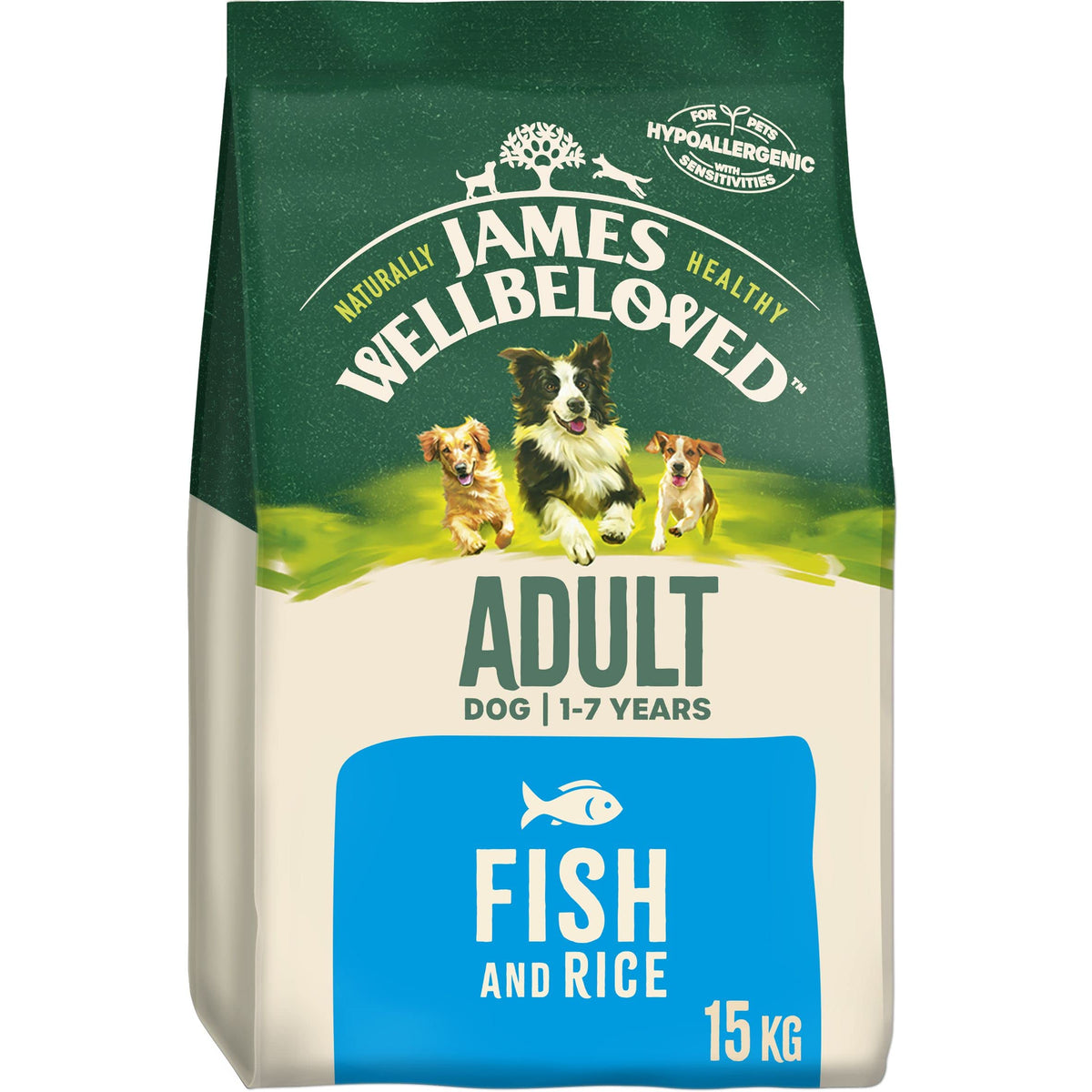 James Wellbeloved Dog Adult Hypoallergenic Dry Food Turkey and Rice 2 kg