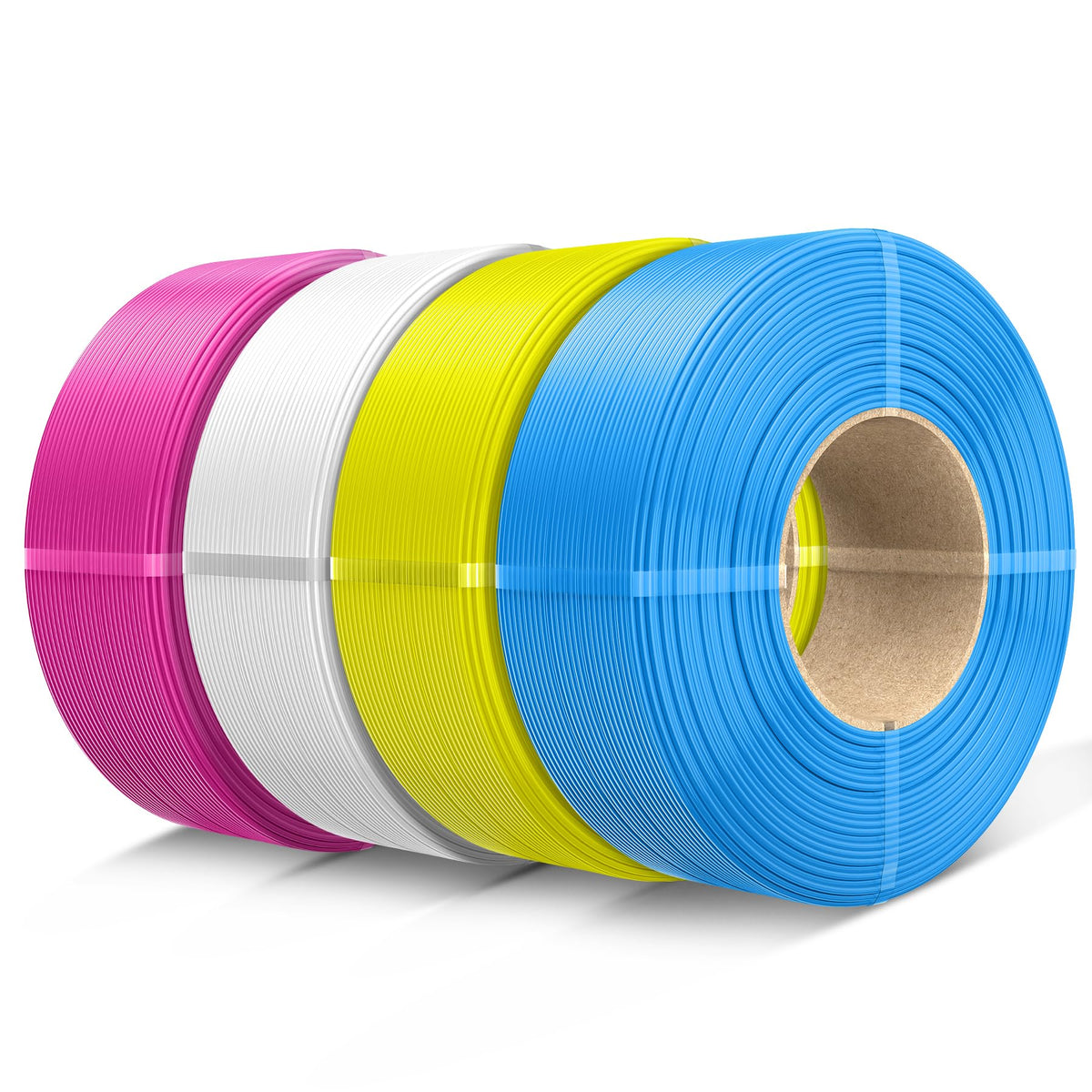 SUNLU 3D Printer Filament PETG Filament Refill 1.75mm,Suitable for SUNLU Third-Generation Reusable spools,Dimensional Accuracy +/- 0.02 mm,1kg per Spool, Pack of 4,4 Black