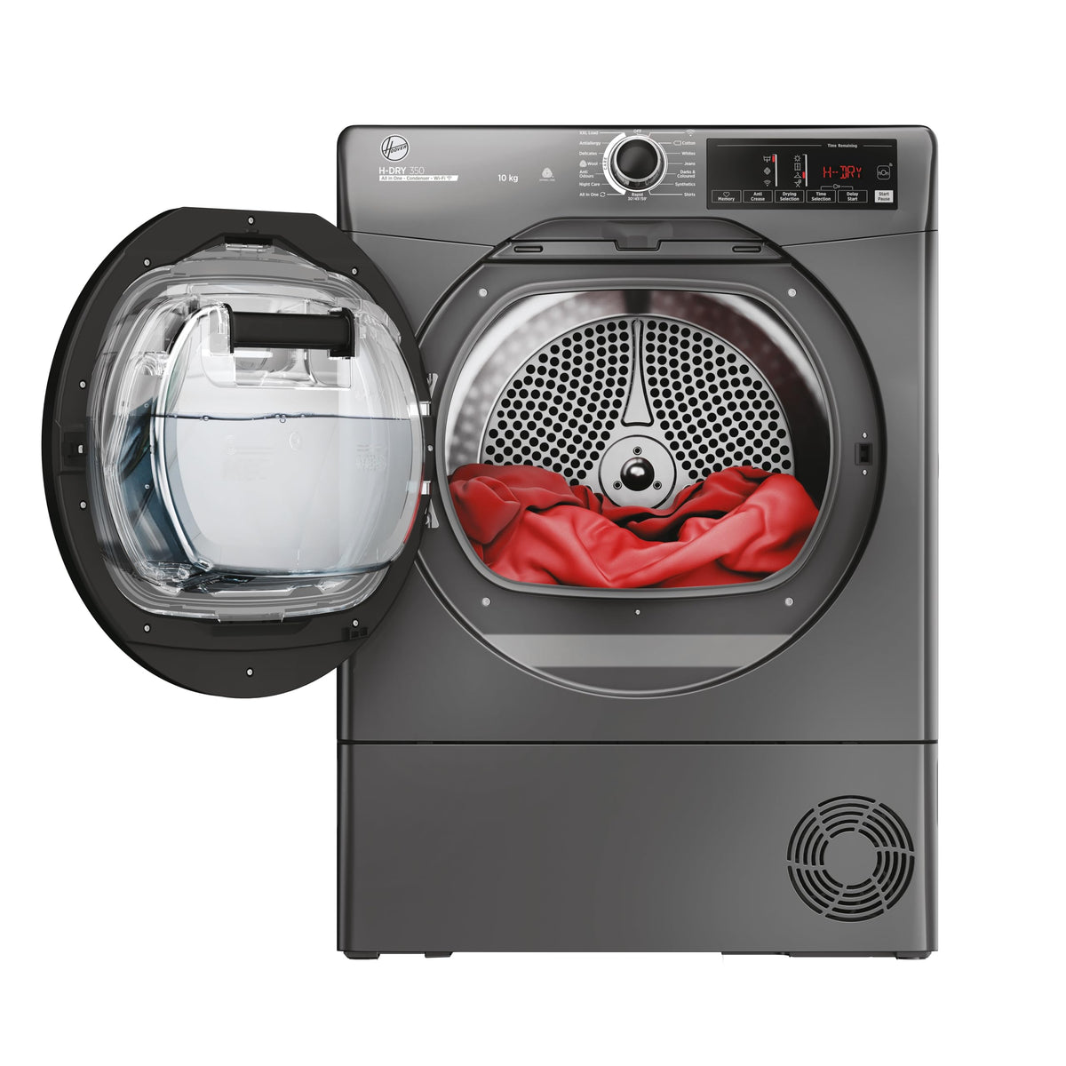 Hoover H-DRY 350 Condenser Tumble Dryer, 9kg, White, B Class